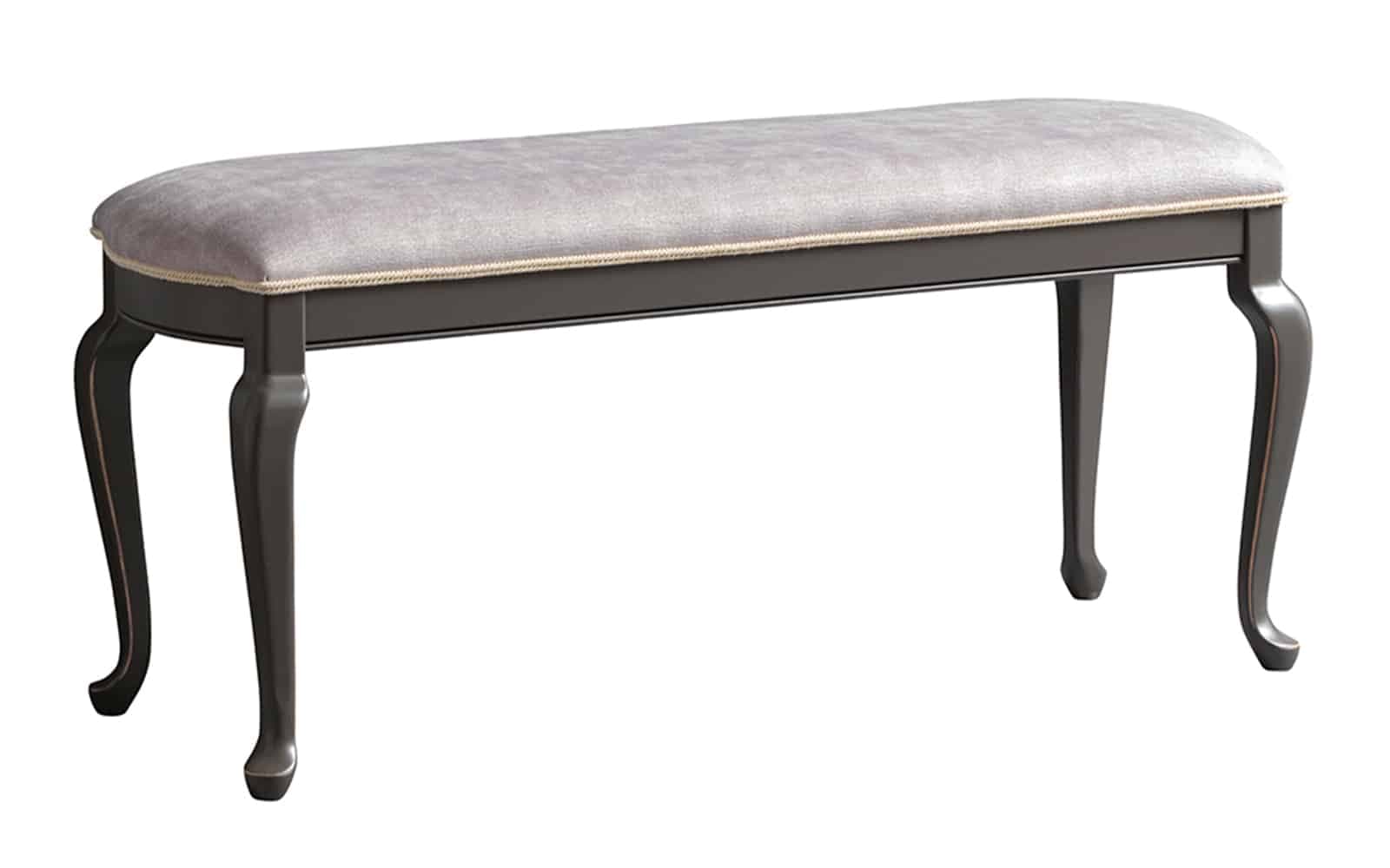 Bancuta Ambra, Lemn Masiv, Gri, 120x52x80cm