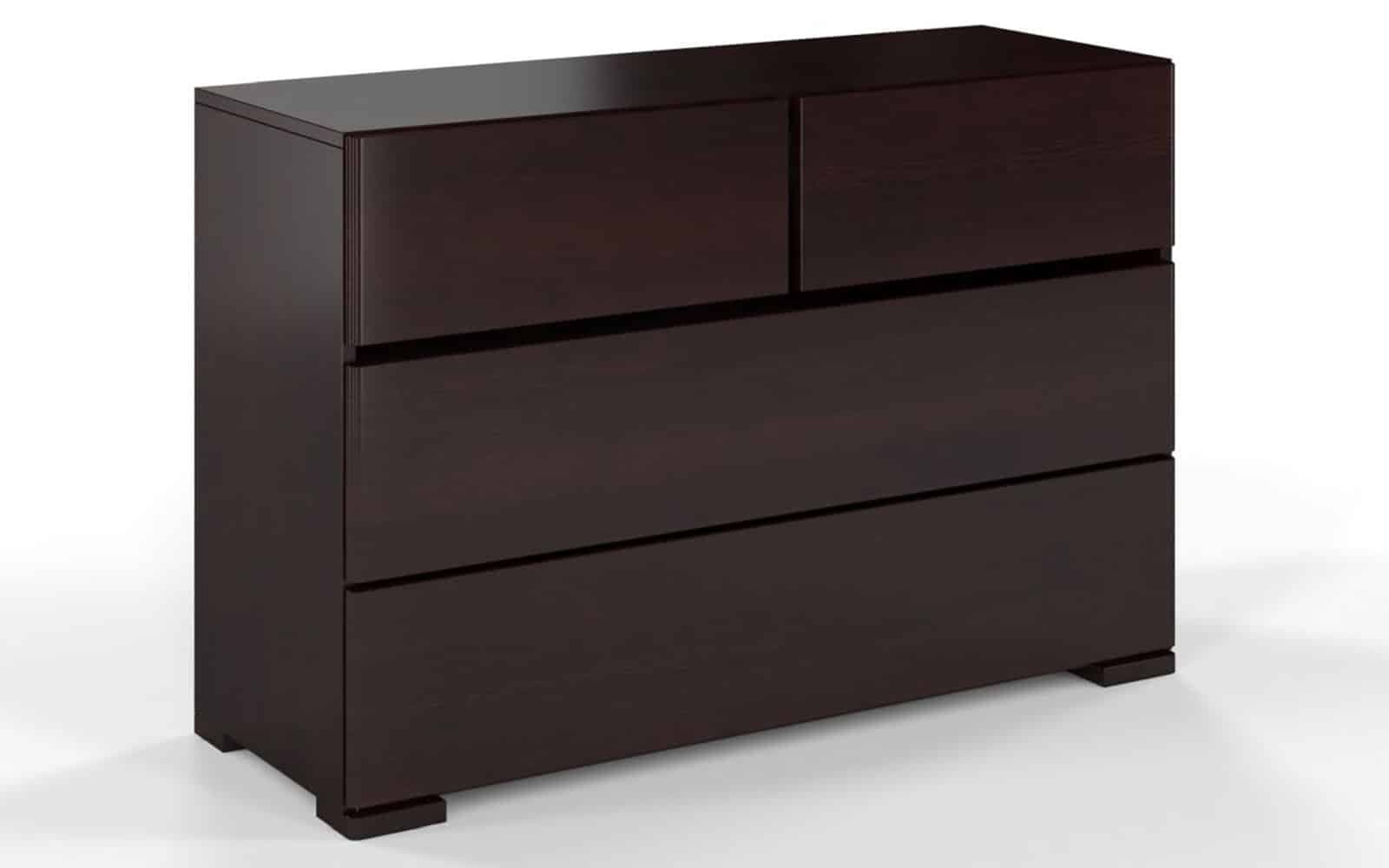 Comodă TerraCraft, Lemn Masiv Pin, 2+2 Sertare, 120x45x81cm