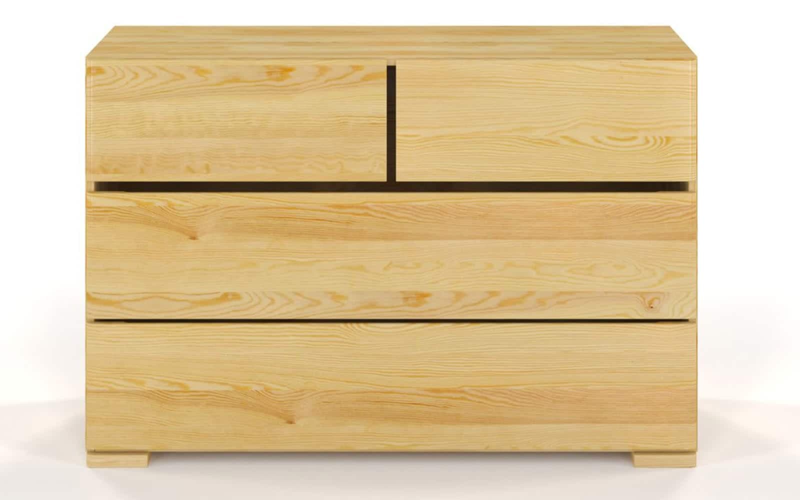 Comodă TerraCraft, Lemn Masiv Pin, 2+2 Sertare, 120x45x81cm