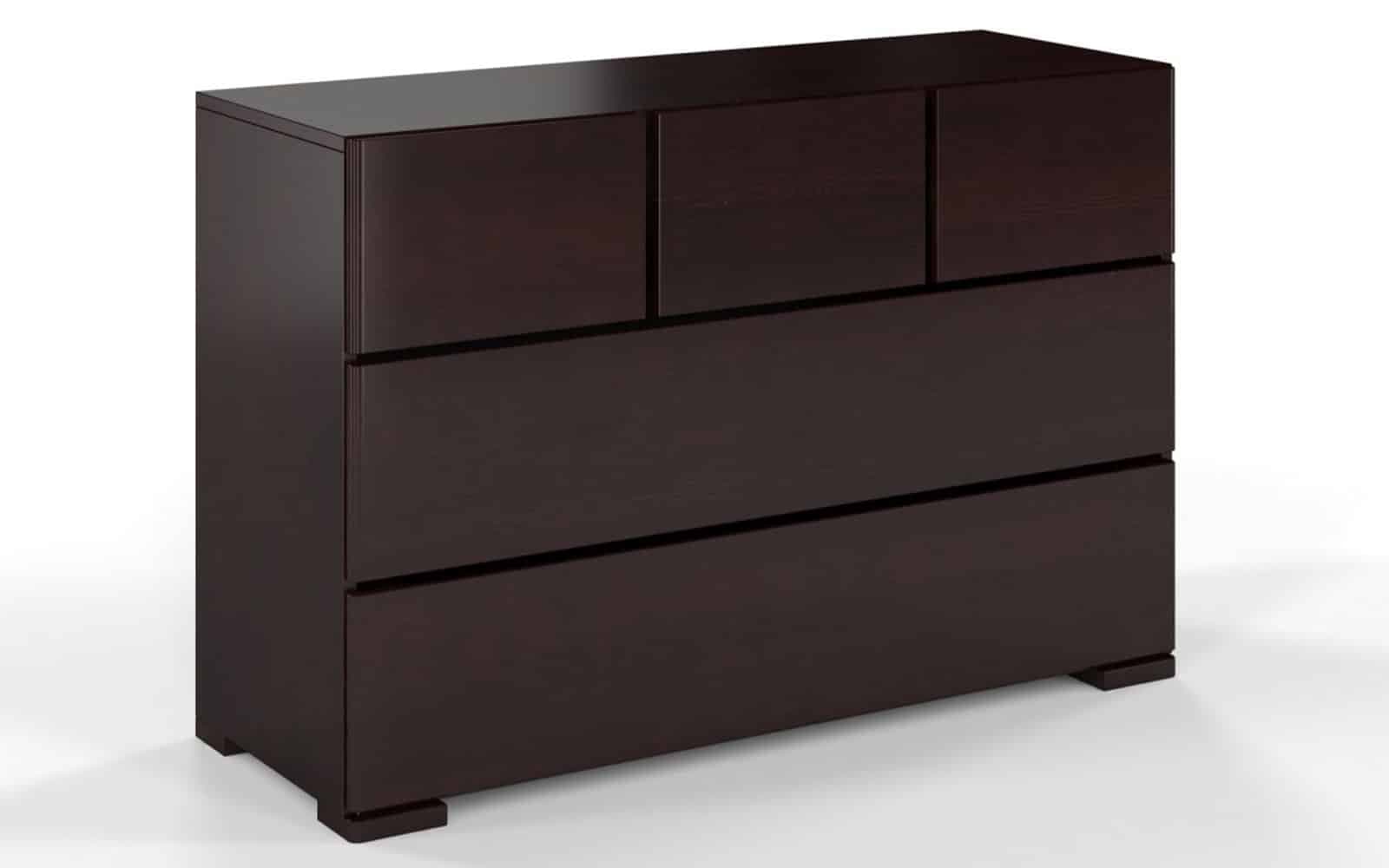 Comodă TerraCraft, Lemn Masiv Pin, 3+2 Sertare, 120x45x81cm