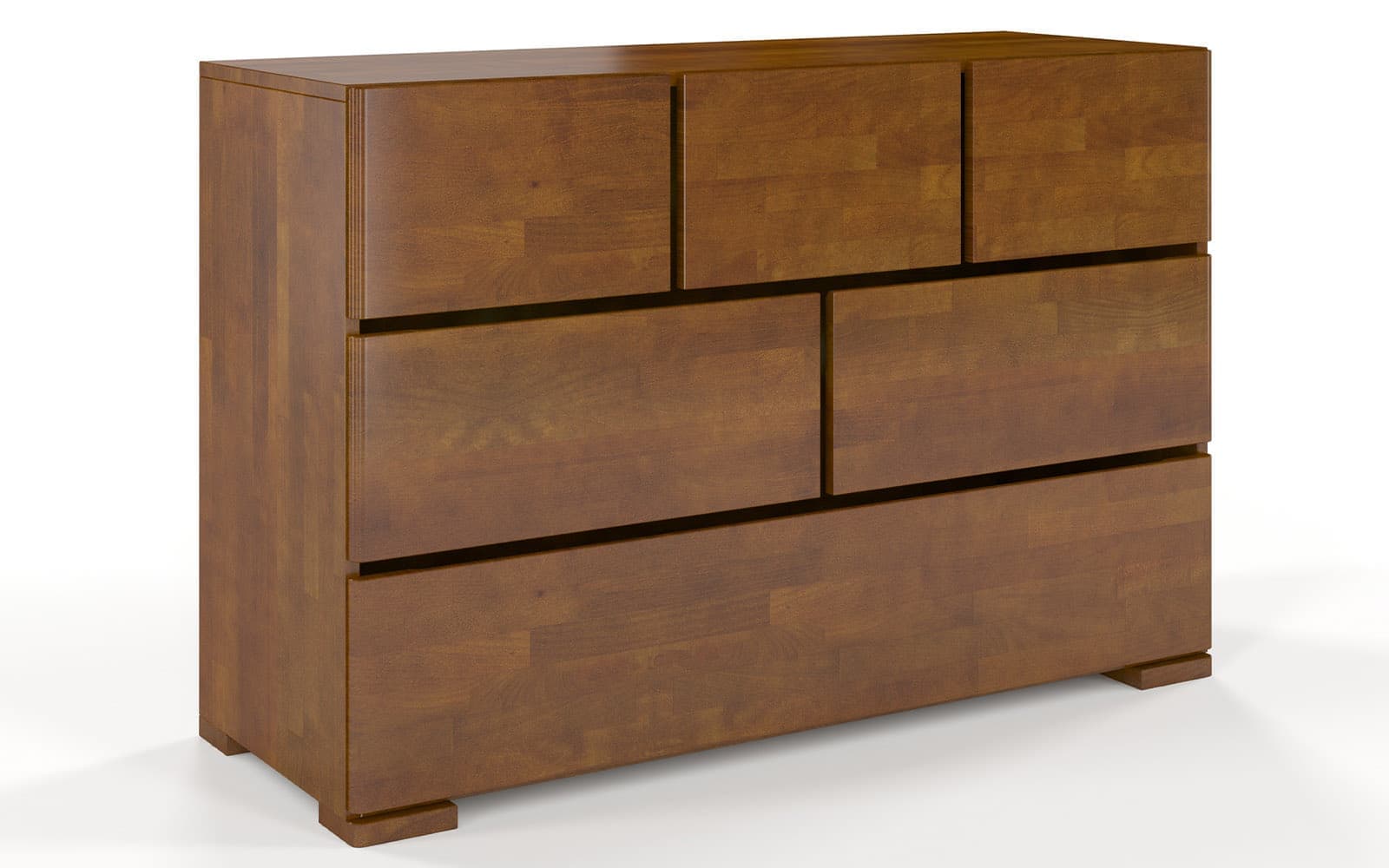 Comodă TerraCraft, Lemn Masiv Fag, 3+2+1 Sertare, 120x45x81cm