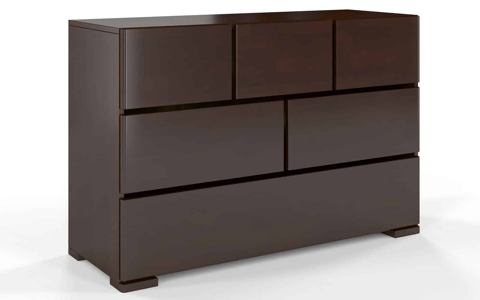 Comodă TerraCraft, Lemn Masiv Fag, 3+2+1 Sertare, 120x45x81cm