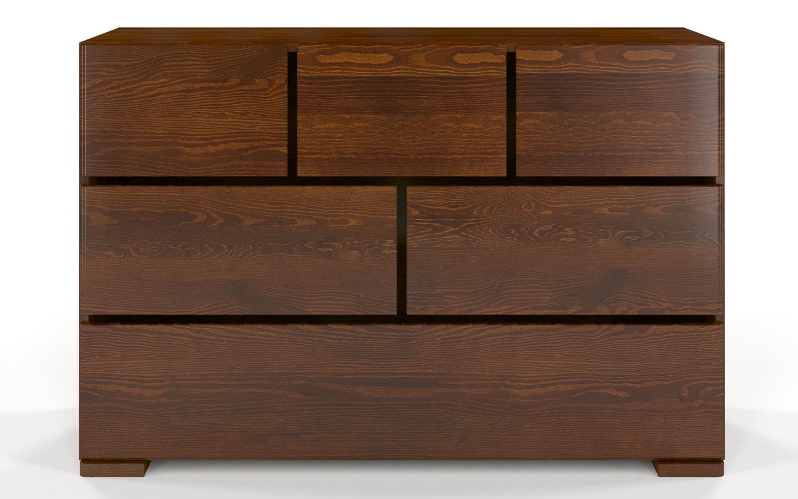 Comodă TerraCraft, Lemn Masiv Pin, 3+2+1 Sertare, 120x45x81cm