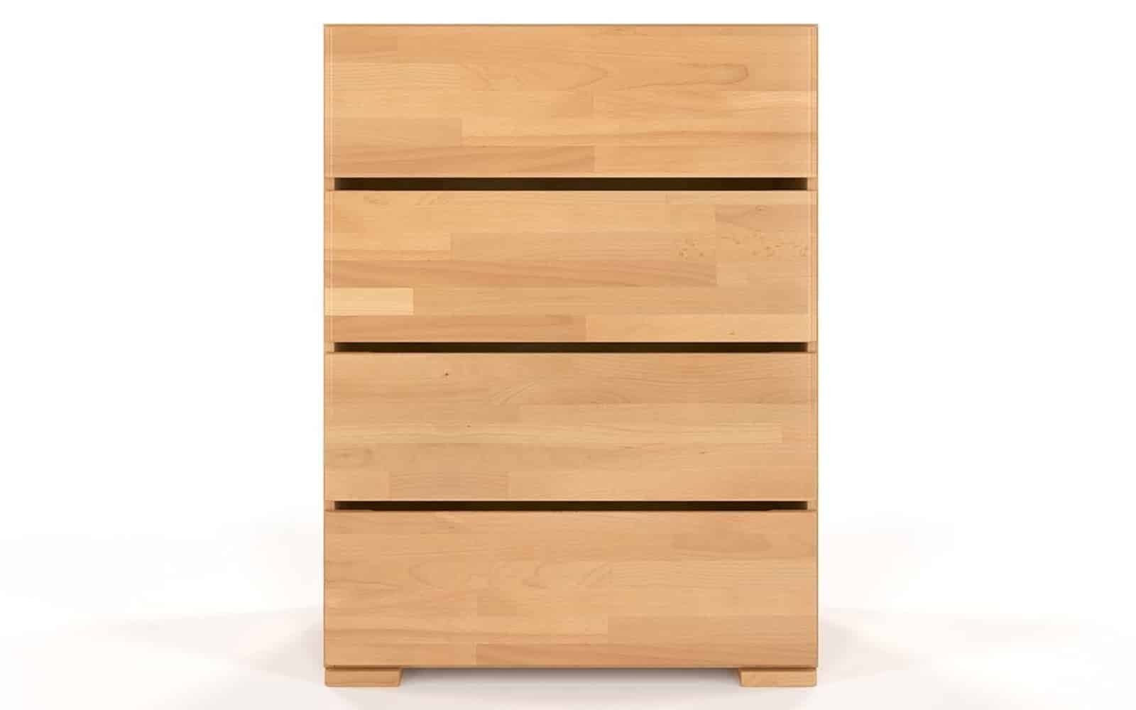 Comodă TerraCraft, Lemn Masiv Fag, 4 Sertare, 80x45x108cm