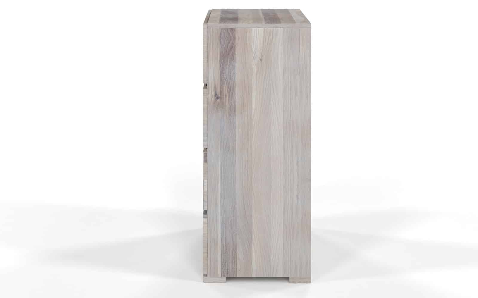 Comodă TerraCraft, Lemn Masiv Stejar, 3 Sertare, 80x45x108cm
