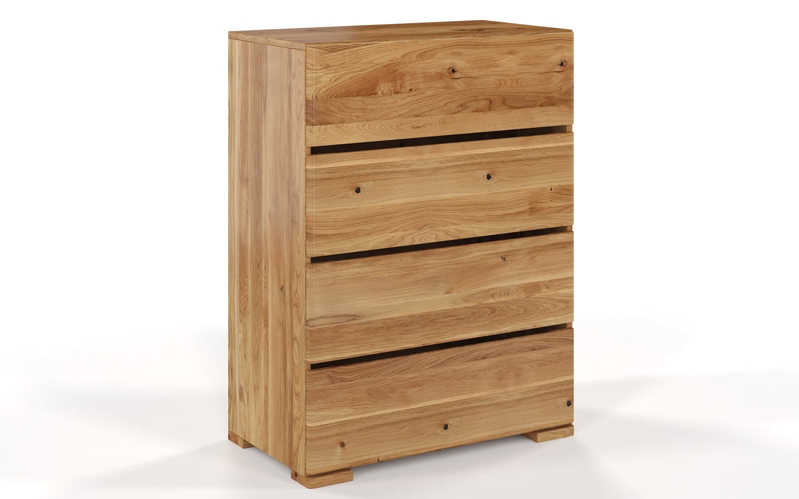 Comodă TerraCraft, Lemn Masiv Stejar, 3 Sertare, 80x45x108cm