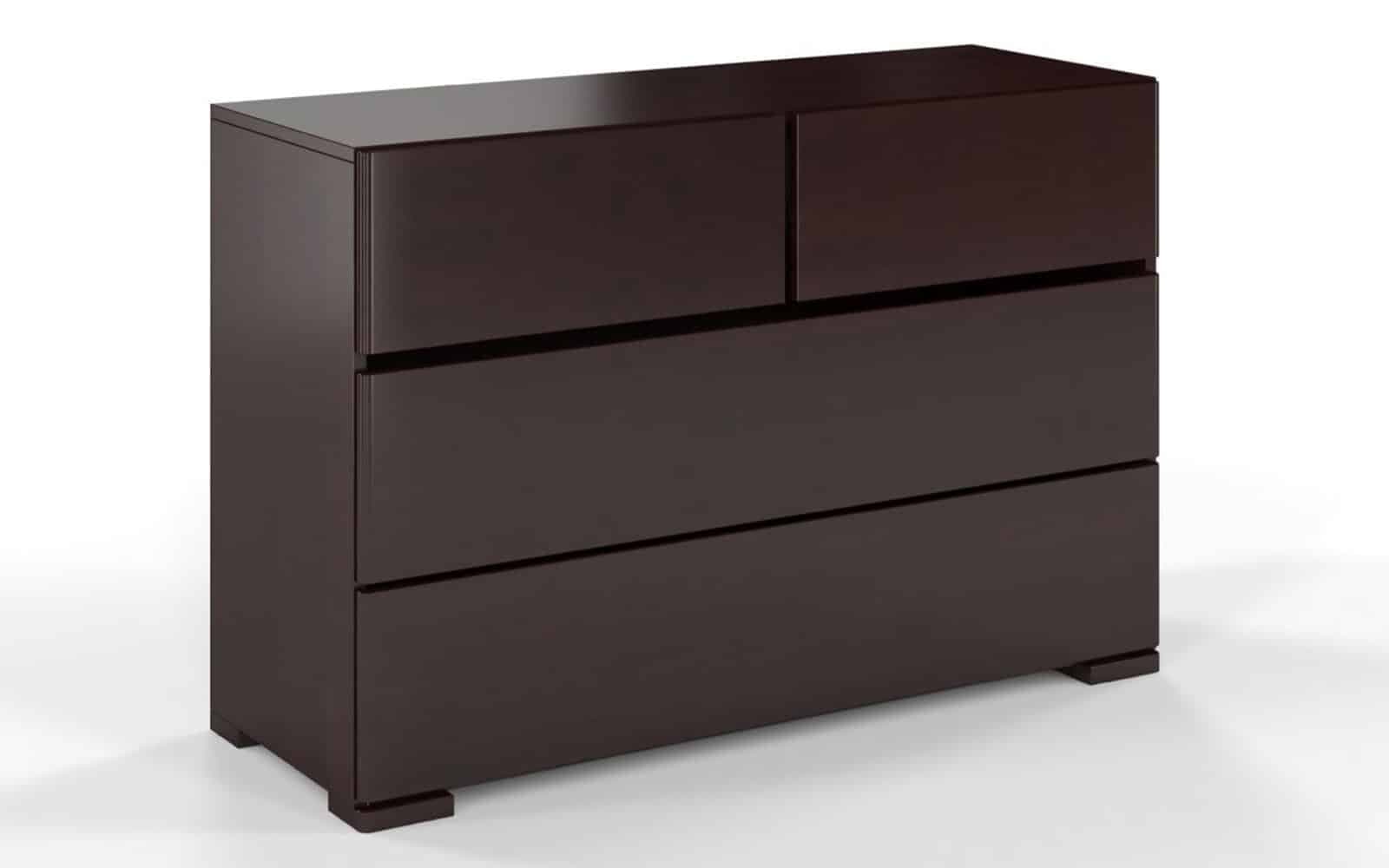 Comodă TerraCraft, Lemn Masiv Fag, 2+2 Sertare, 120x45x81cm