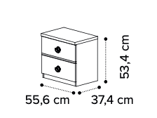 Set Dormitor Tabacco, Gri Lucios