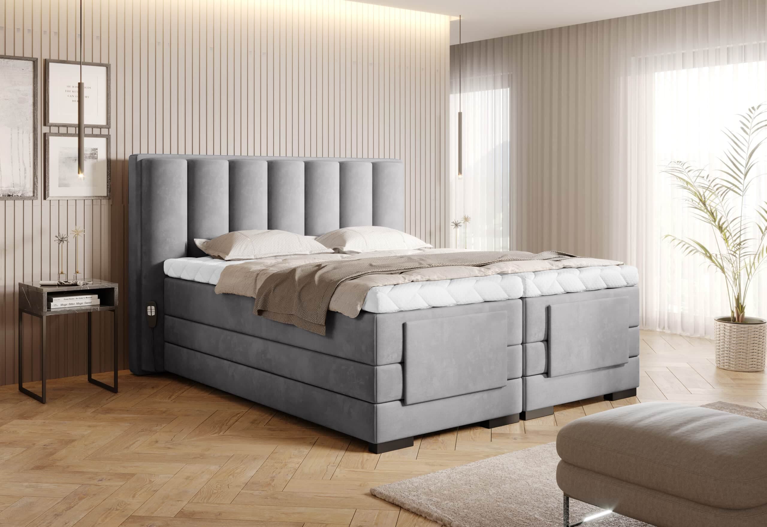 Pat Genoa cu Saltea, Topper, Electric Reglabil, Personalizabil