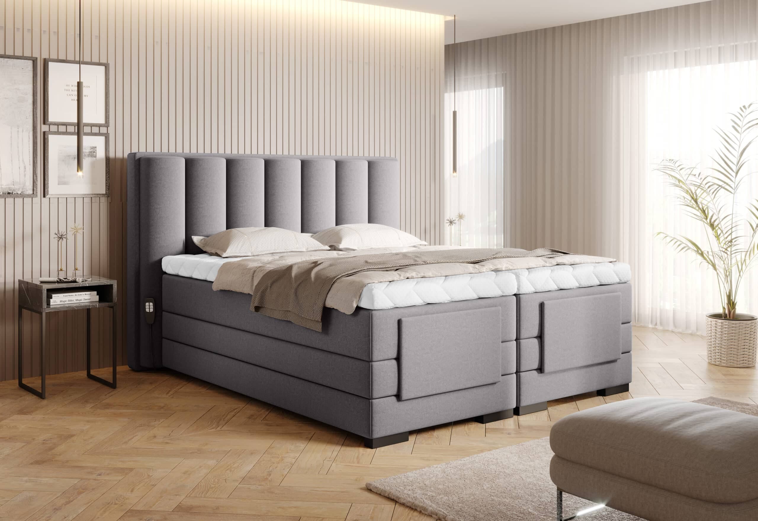 Pat Genoa cu Saltea, Topper, Electric Reglabil, Personalizabil