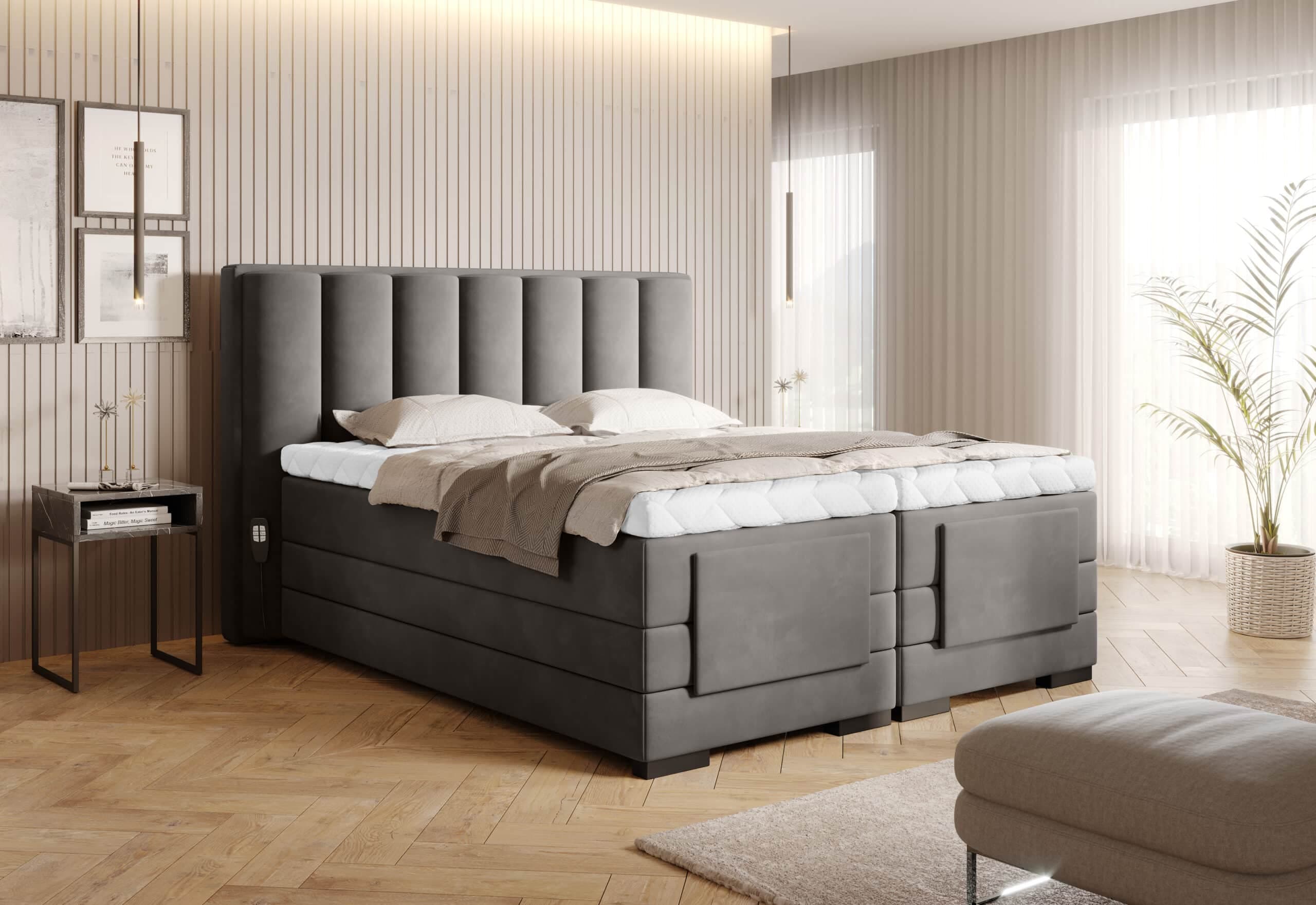 Pat Genoa cu Saltea, Topper, Electric Reglabil, Personalizabil