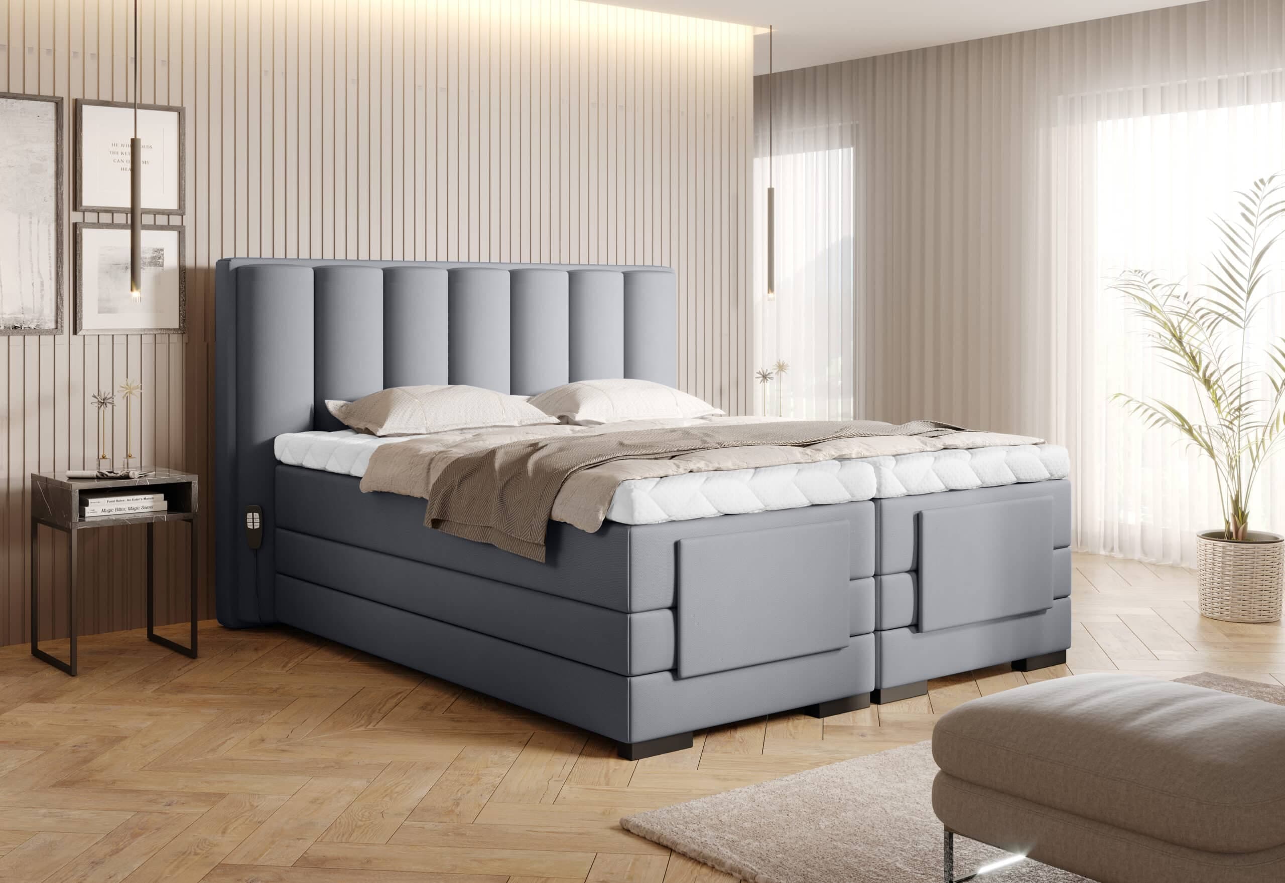Pat Genoa cu Saltea, Topper, Electric Reglabil, Personalizabil