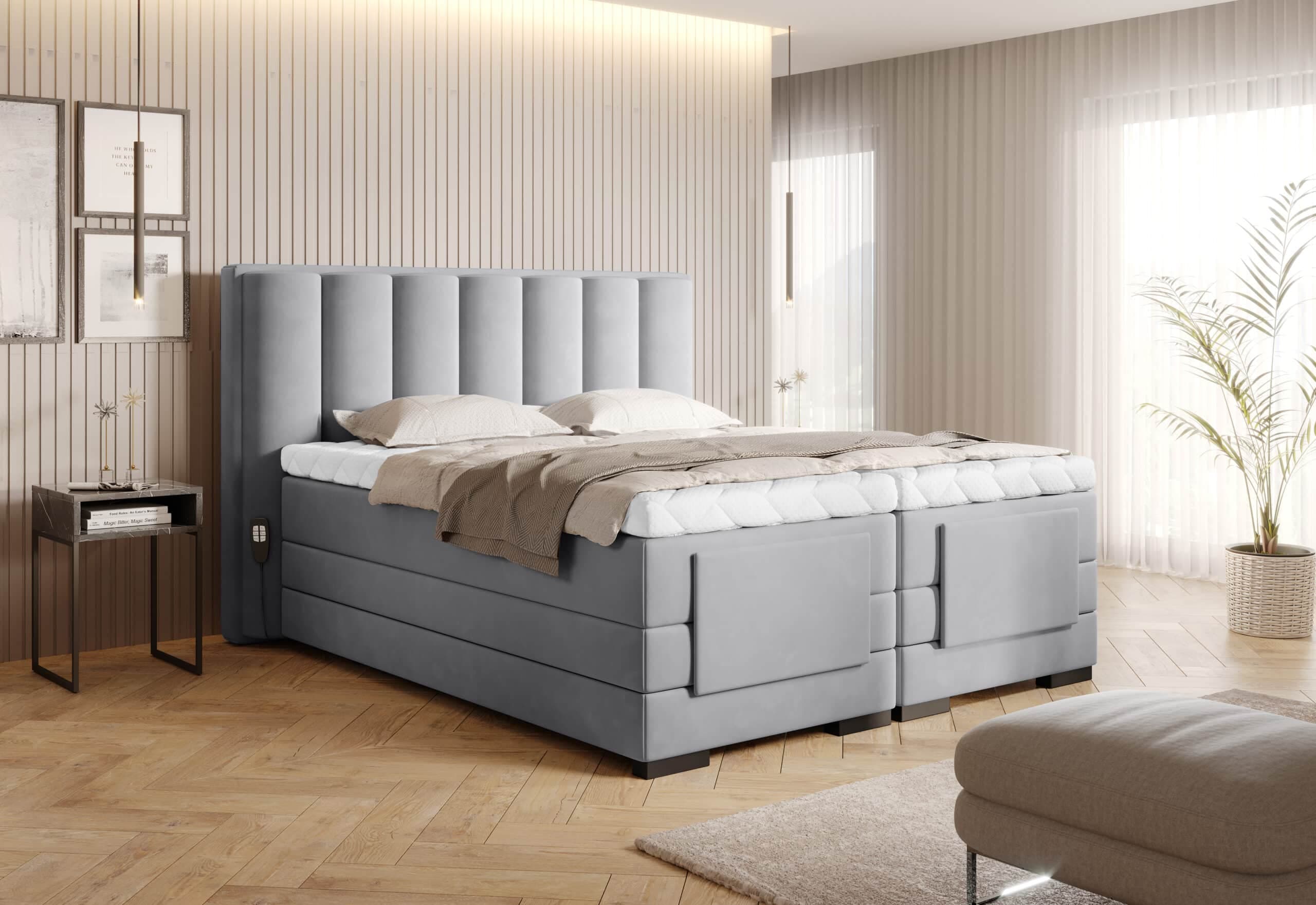 Pat Genoa cu Saltea, Topper, Electric Reglabil, Personalizabil