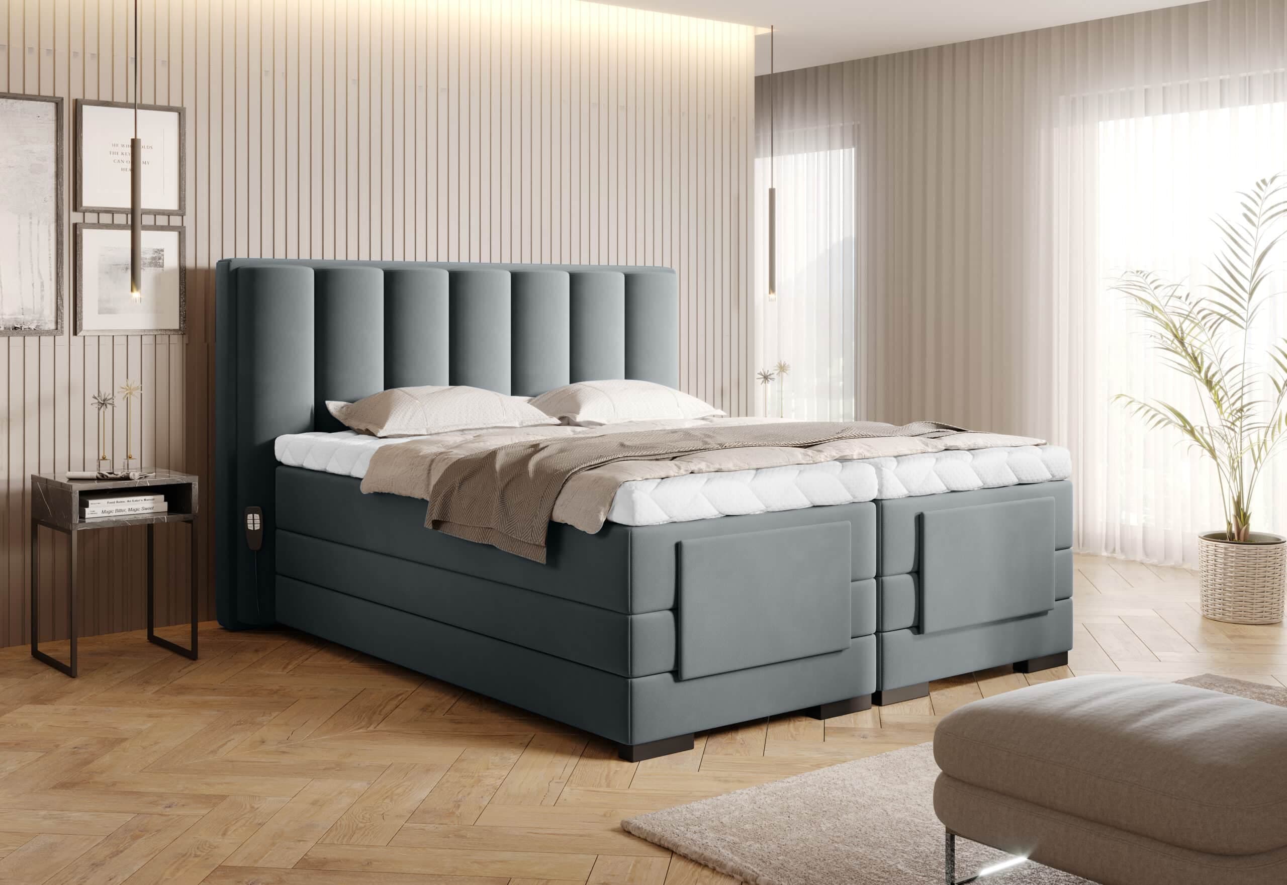 Pat Genoa cu Saltea, Topper, Electric Reglabil, Personalizabil
