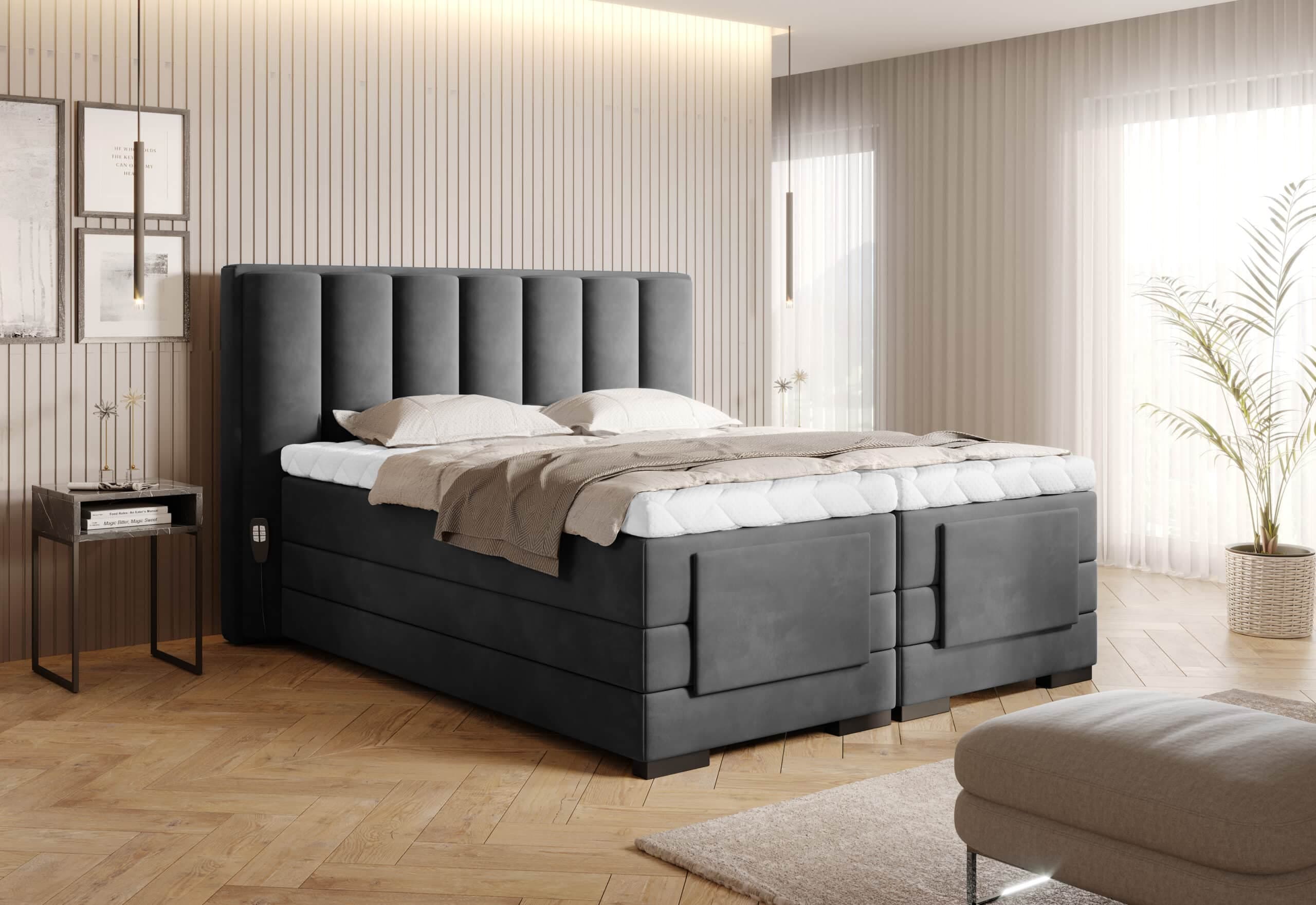 Pat Genoa cu Saltea, Topper, Electric Reglabil, Personalizabil