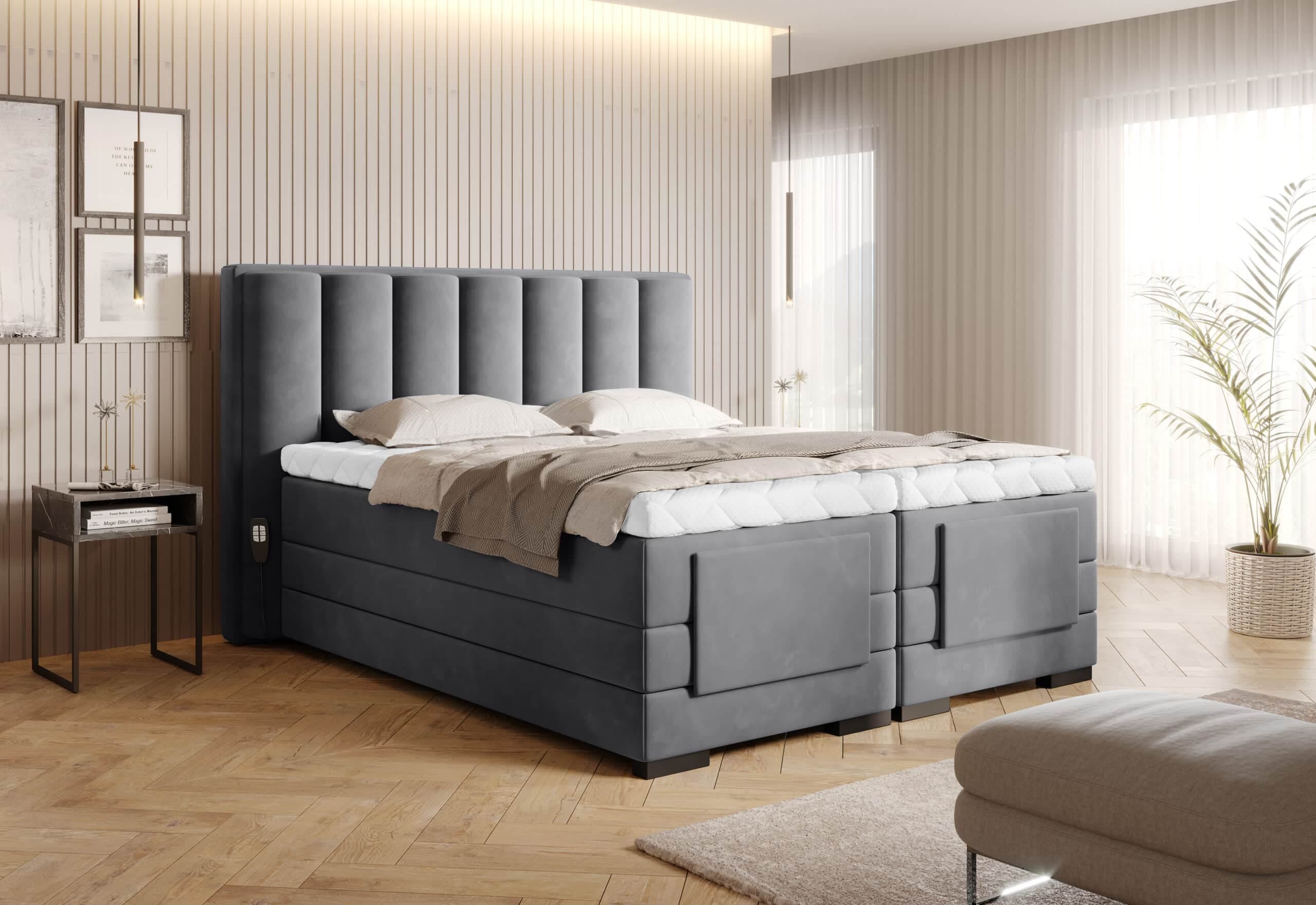 Pat Genoa cu Saltea, Topper, Electric Reglabil, Personalizabil