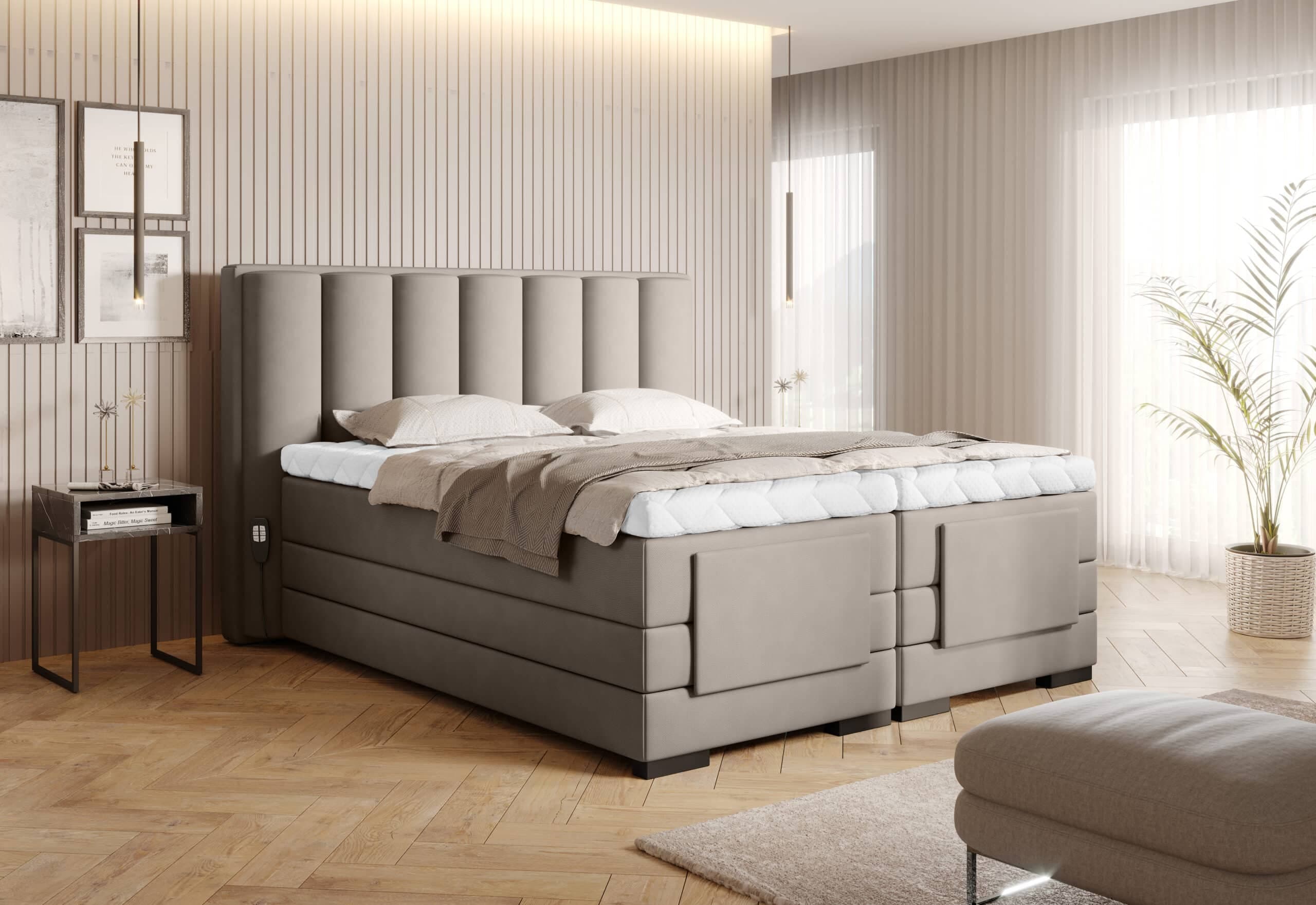 Pat Genoa cu Saltea, Topper, Electric Reglabil, Personalizabil
