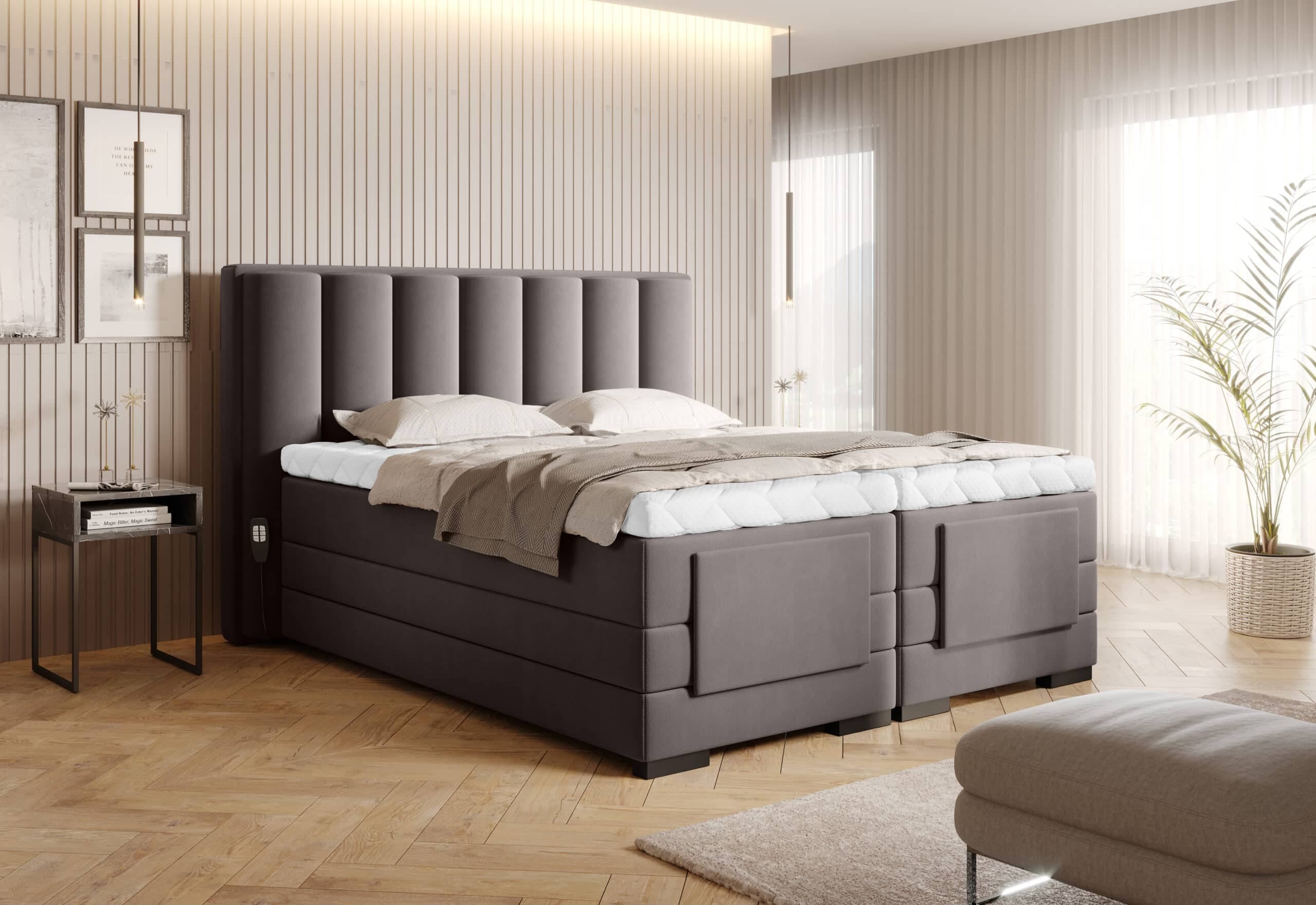 Pat Genoa cu Saltea, Topper, Electric Reglabil, Personalizabil