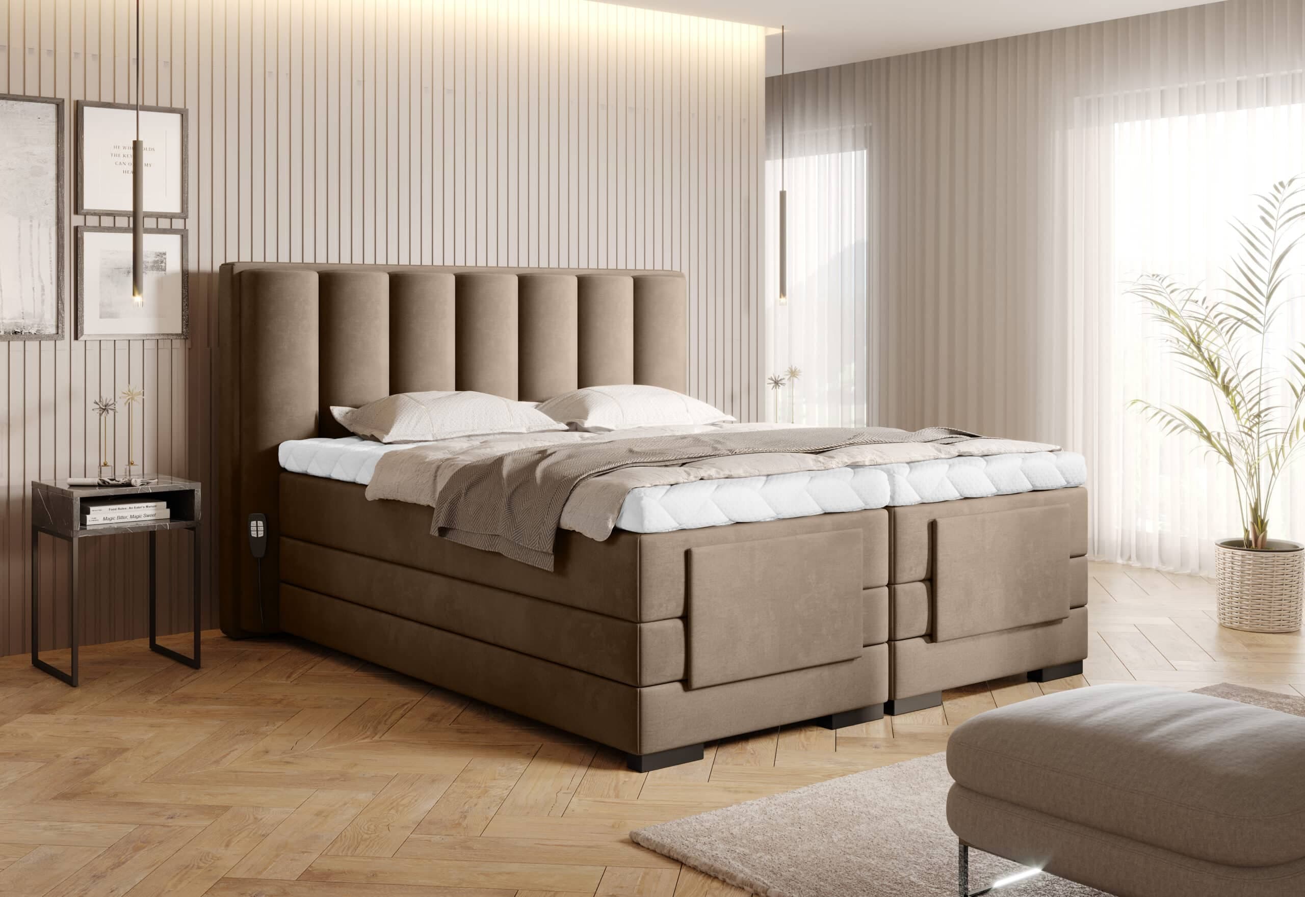 Pat Genoa cu Saltea, Topper, Electric Reglabil, Personalizabil