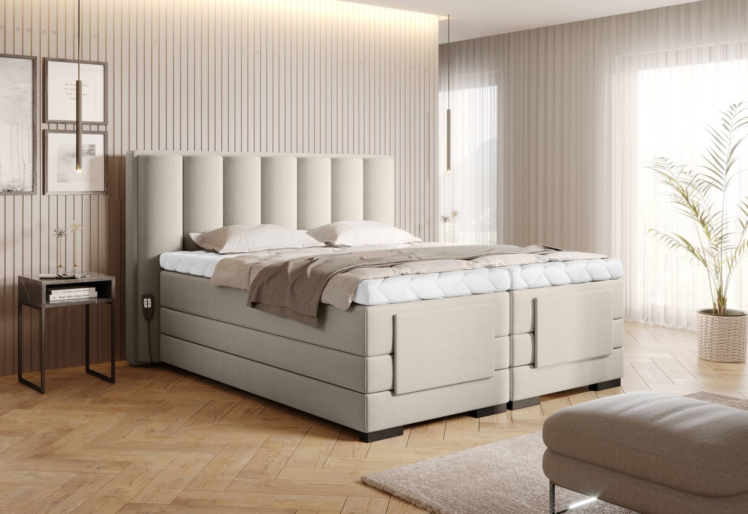 Pat Genoa cu Saltea, Topper, Electric Reglabil, Personalizabil