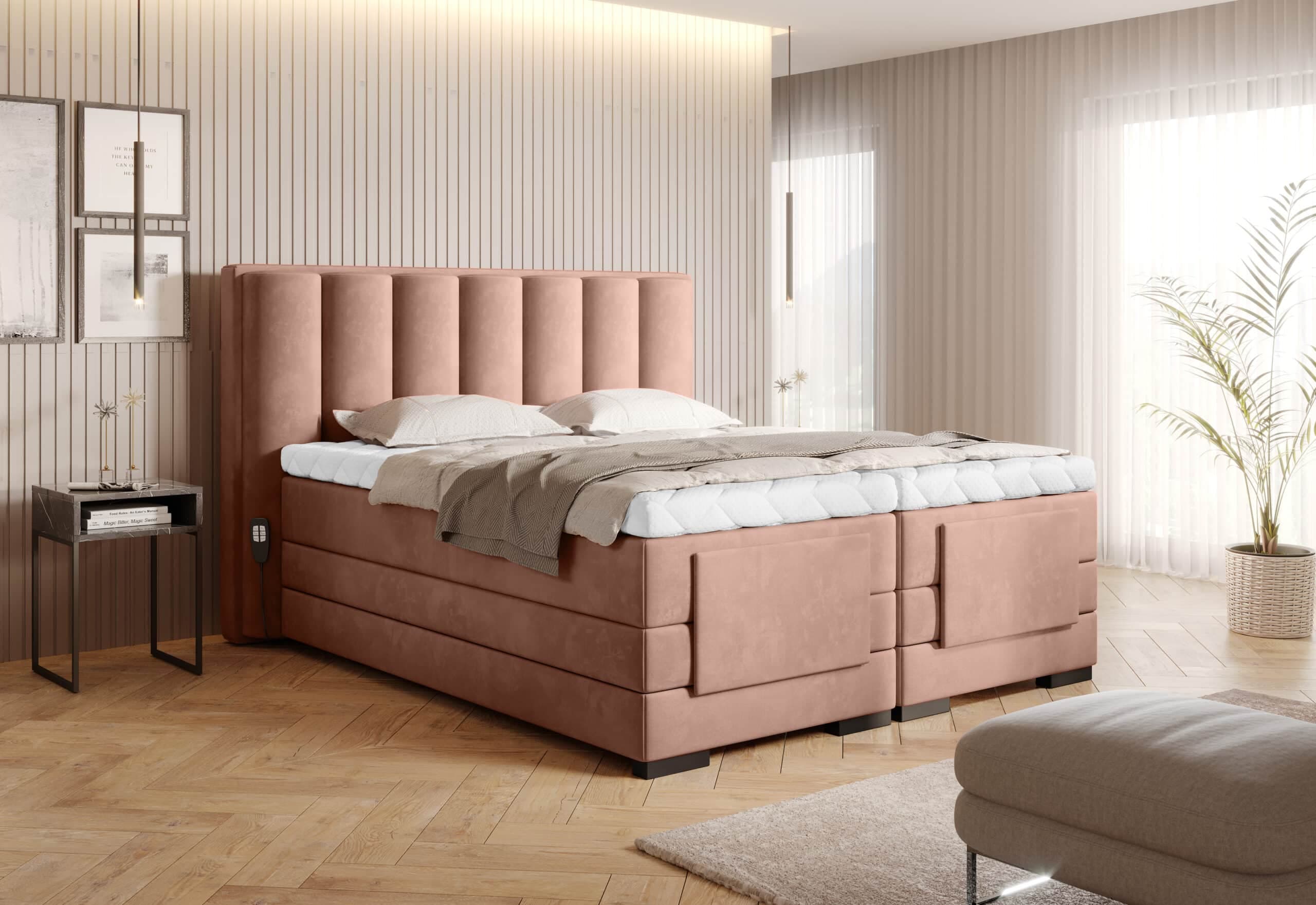 Pat Genoa cu Saltea, Topper, Electric Reglabil, Personalizabil