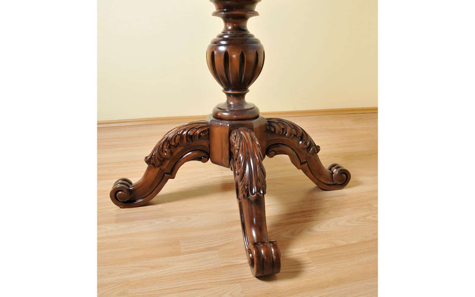 Masă Rotundă Extensibila Briston, Lemn Masiv