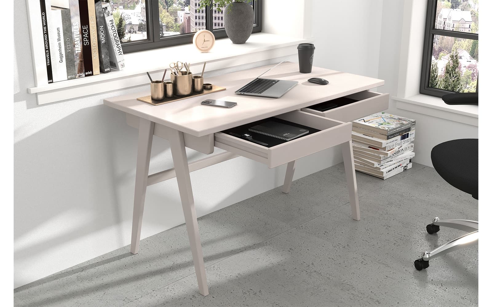 Birou Baraga, Lemn Masiv, 120x65x75cm, Personalizabil