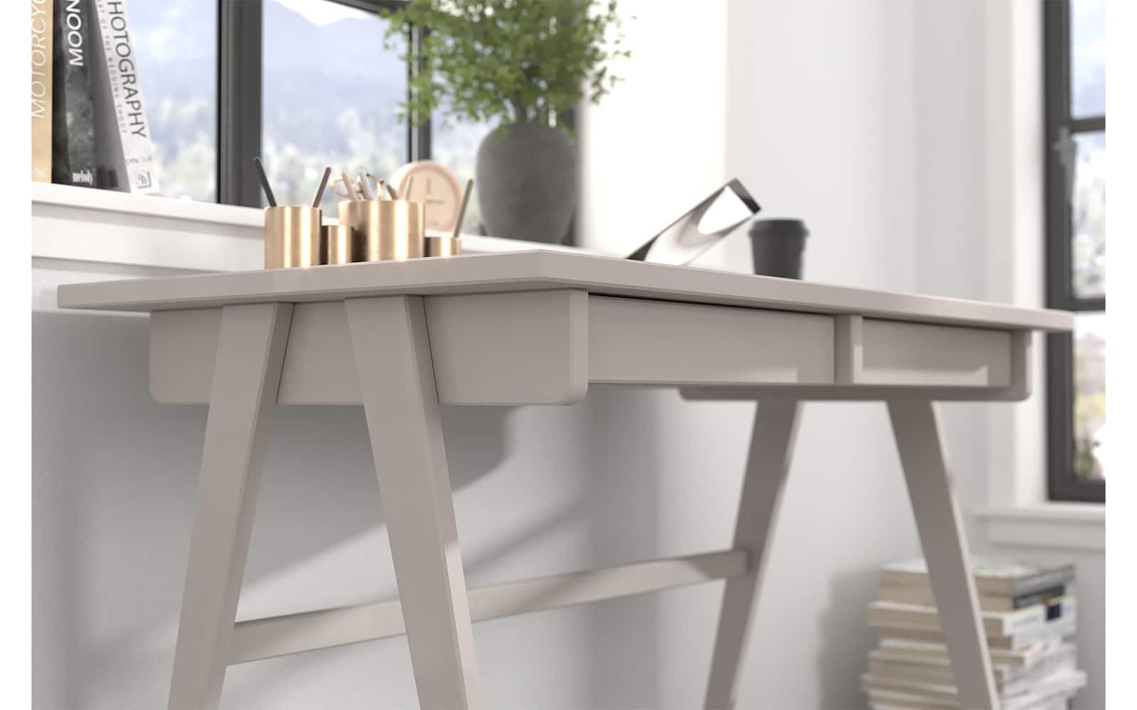 Birou Baraga, Lemn Masiv, 120x65x75cm, Personalizabil