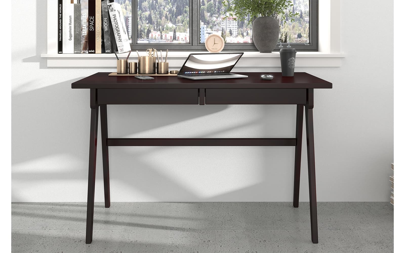 Birou Baraga, Lemn Masiv, 120x65x75cm, Personalizabil