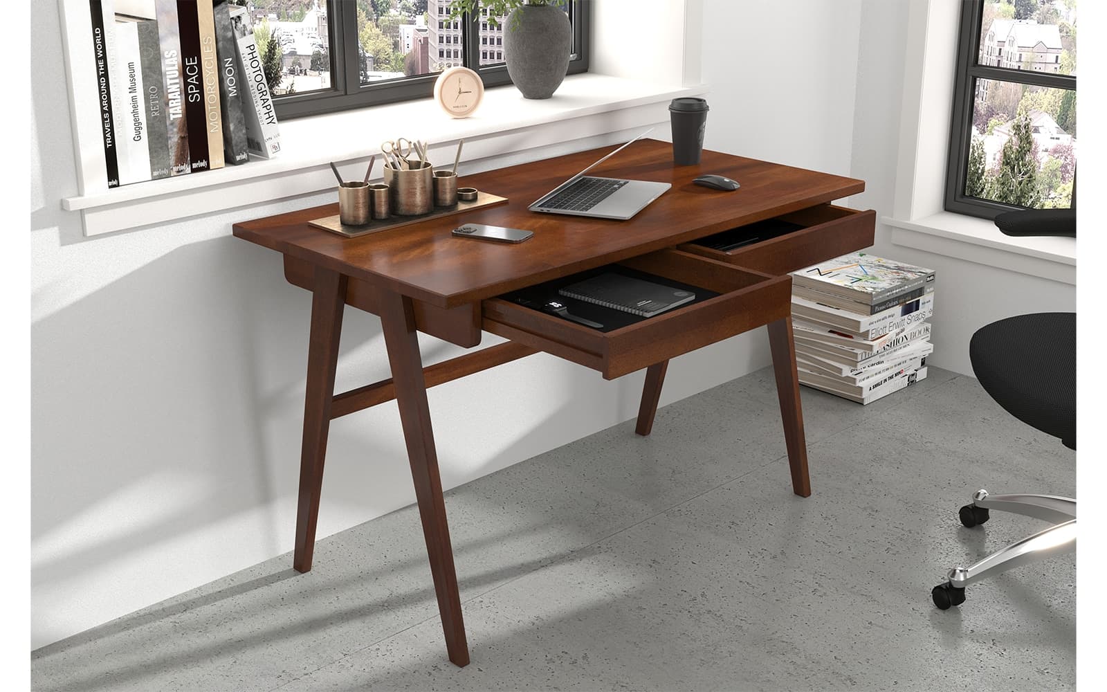 Birou Baraga, Lemn Masiv, 120x65x75cm, Personalizabil