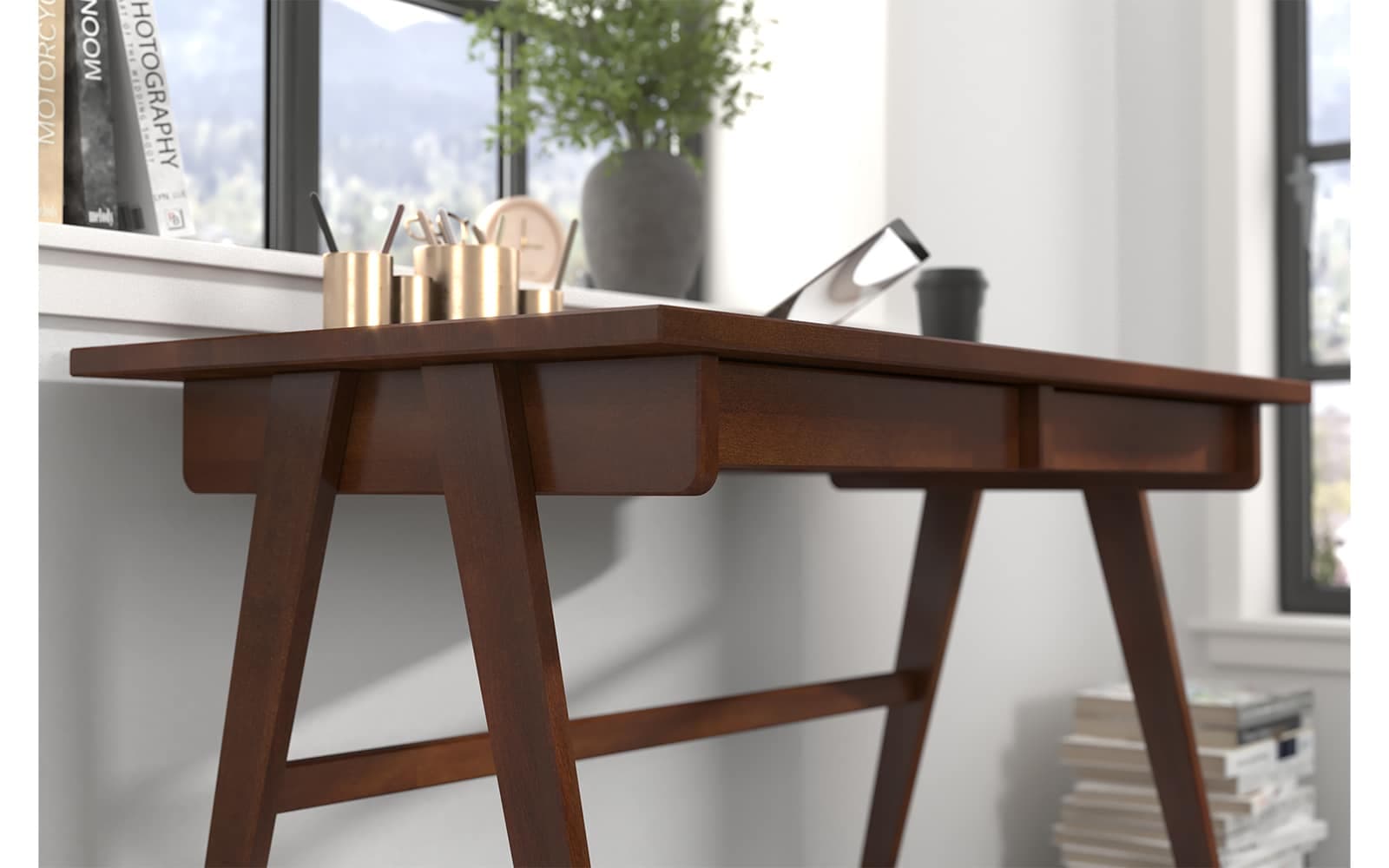 Birou Baraga, Lemn Masiv, 120x65x75cm, Personalizabil
