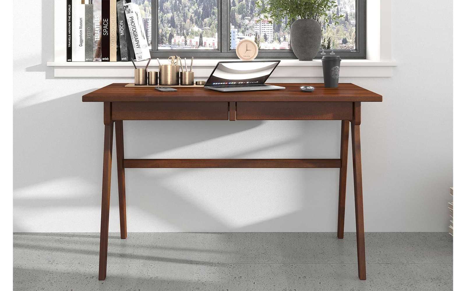 Birou Baraga, Lemn Masiv, 120x65x75cm, Personalizabil