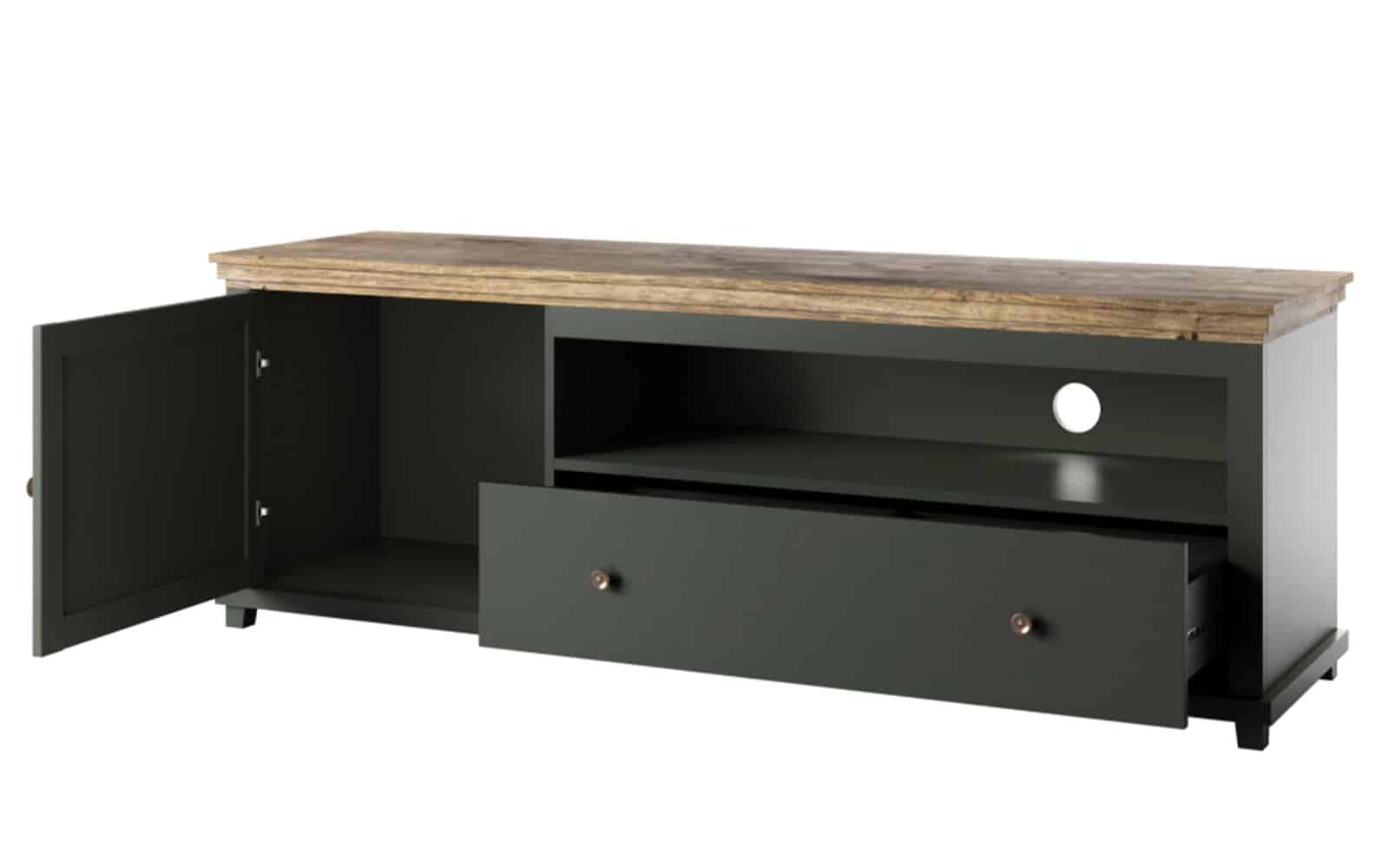 comodă tv jardon, 181x49x61cm, alb (copiază)