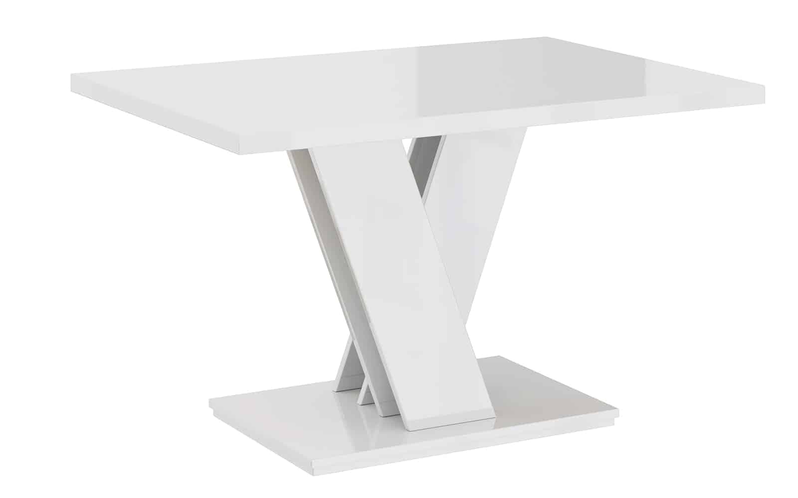 masă dining extensibilă quaint anchor, 120/160x80 cm, alb negru (copiază)