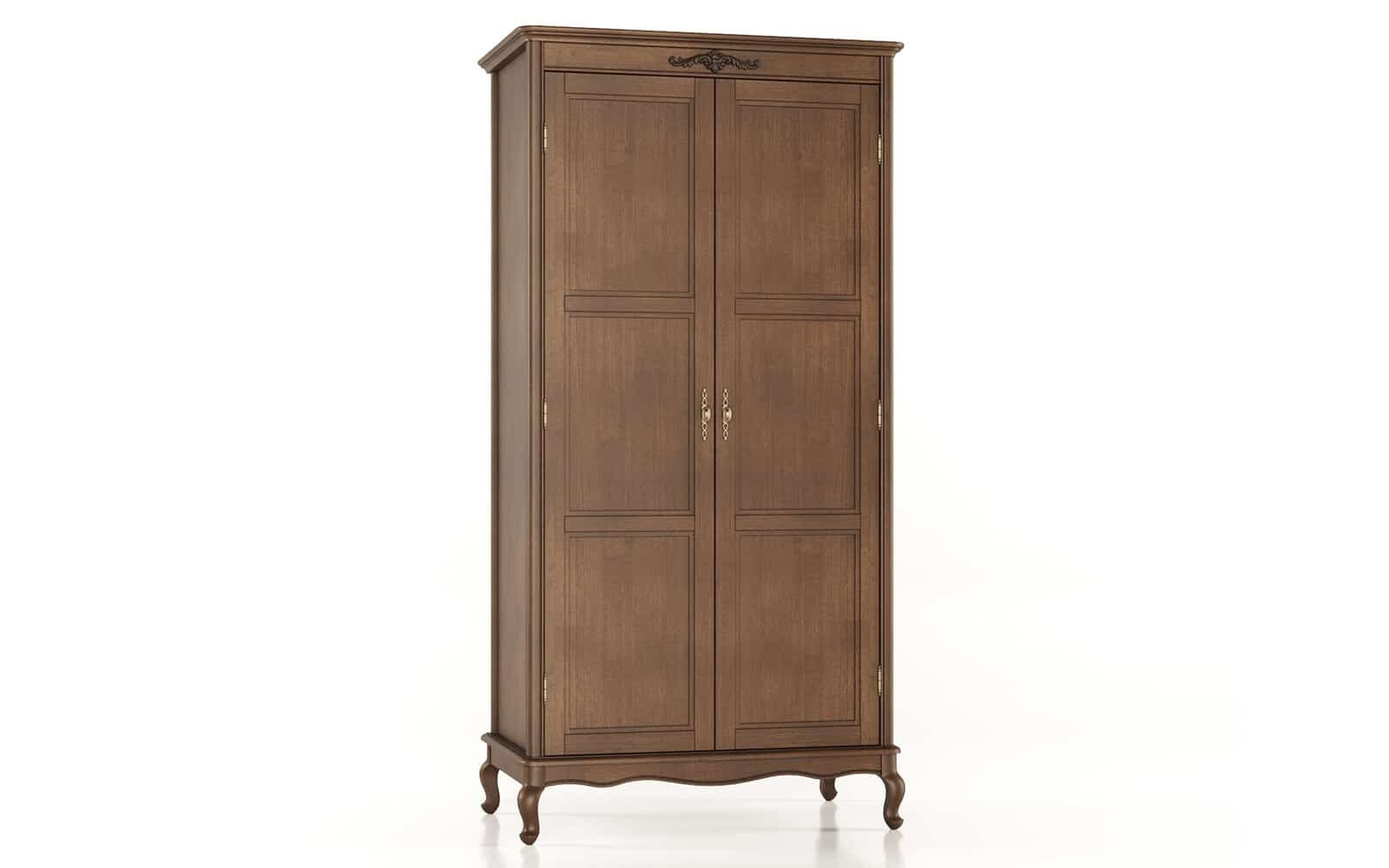 Dulap Seraphia, 2 Uși, Lemn Masiv, 105 x 62 x 207 cm
