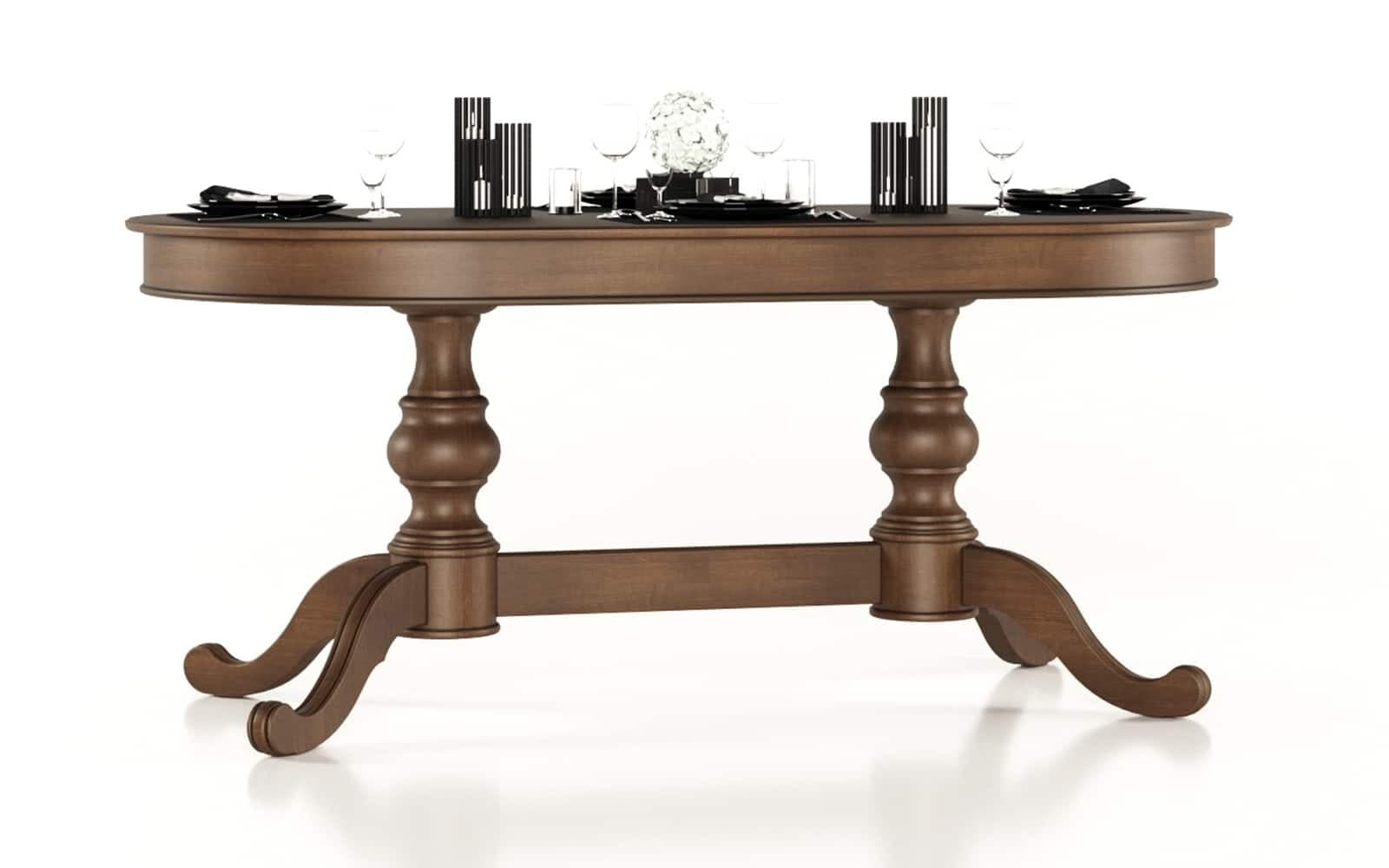 Masă de Dining Pliabilă Seraphia, Lemn Masiv, 180 x 100 x 79 cm