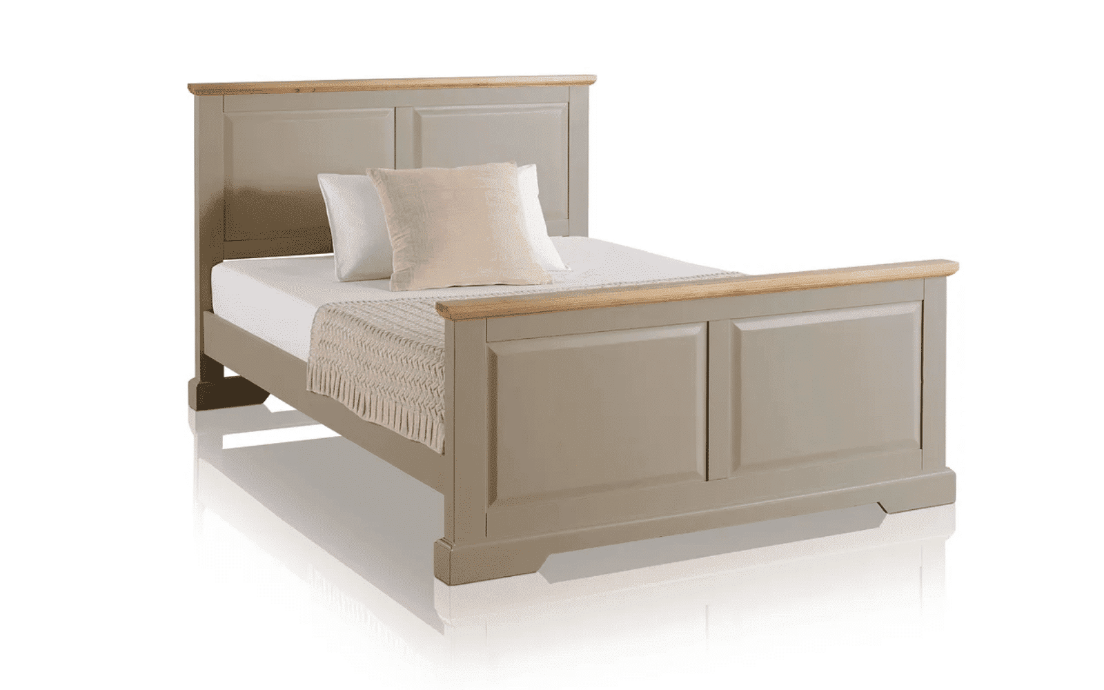 Set Dormitor Ives, Personalizabil, Lemn Masiv, Gri