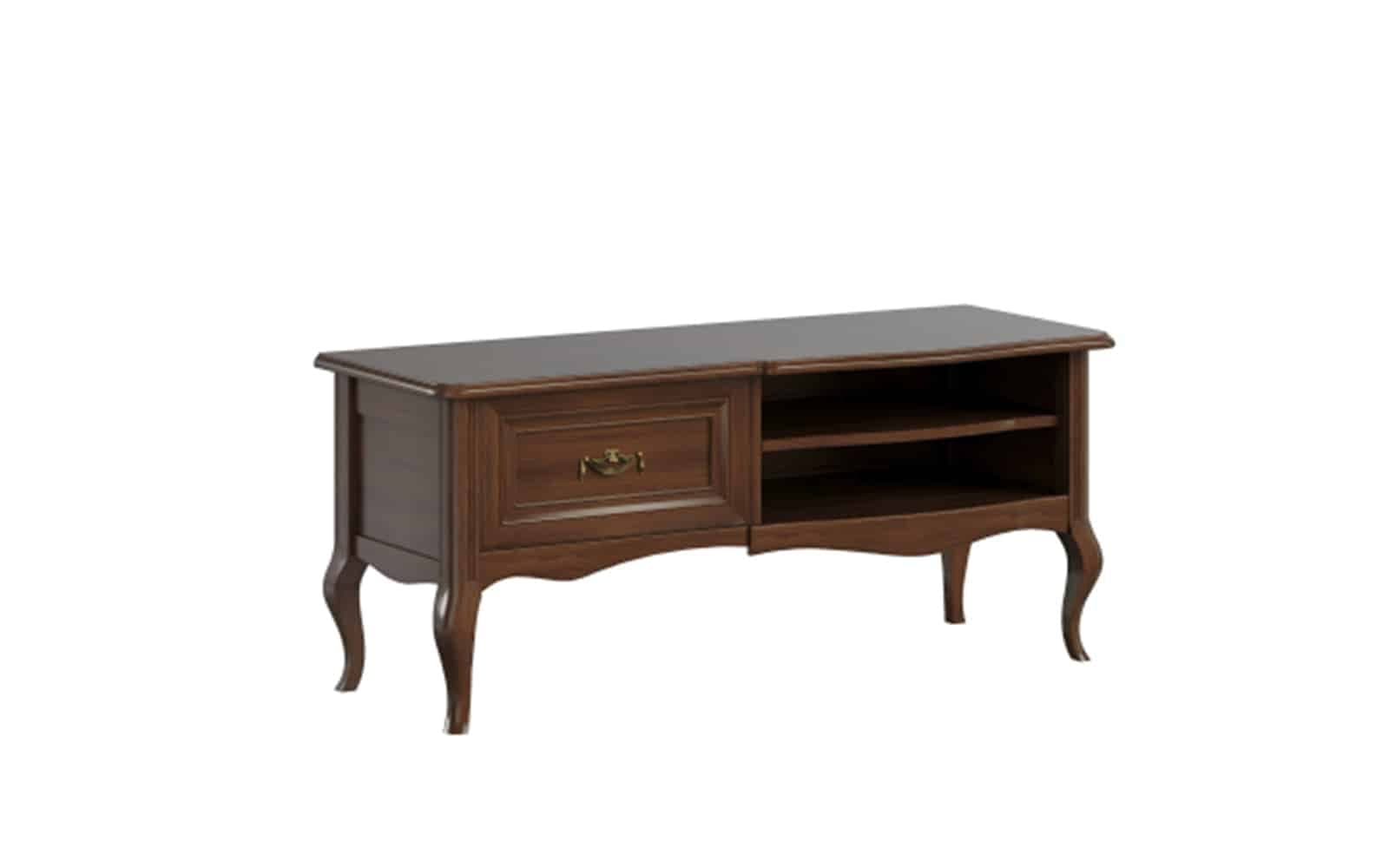 Comoda TV Alexandros I, Nuc, 129,9 x 49,8 x 55,7 cm