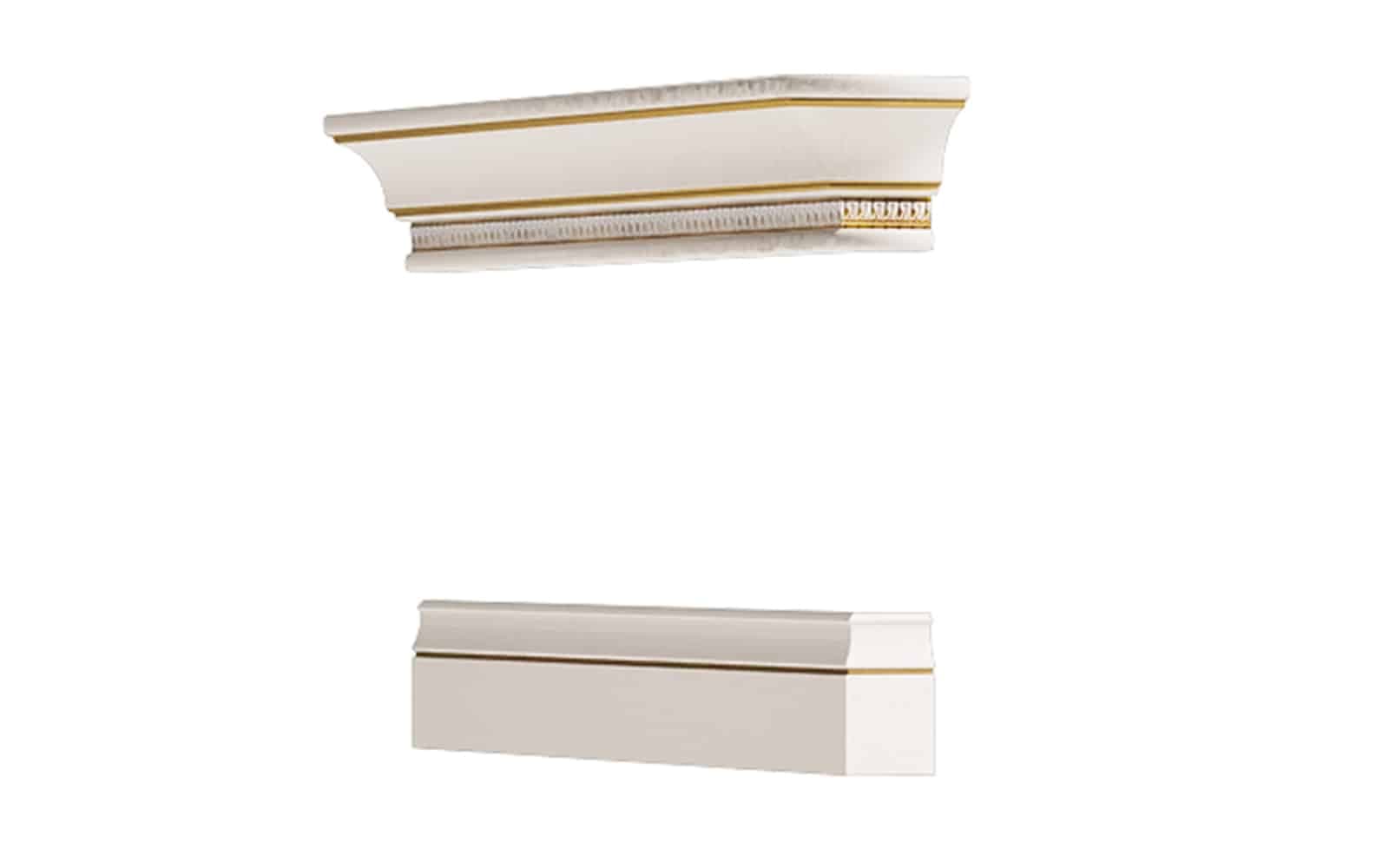 Plintă Dulapuri Vanna, Lemn Masiv, 7,5/1,6 x 67,5x62,8 x 8,7/9 cm