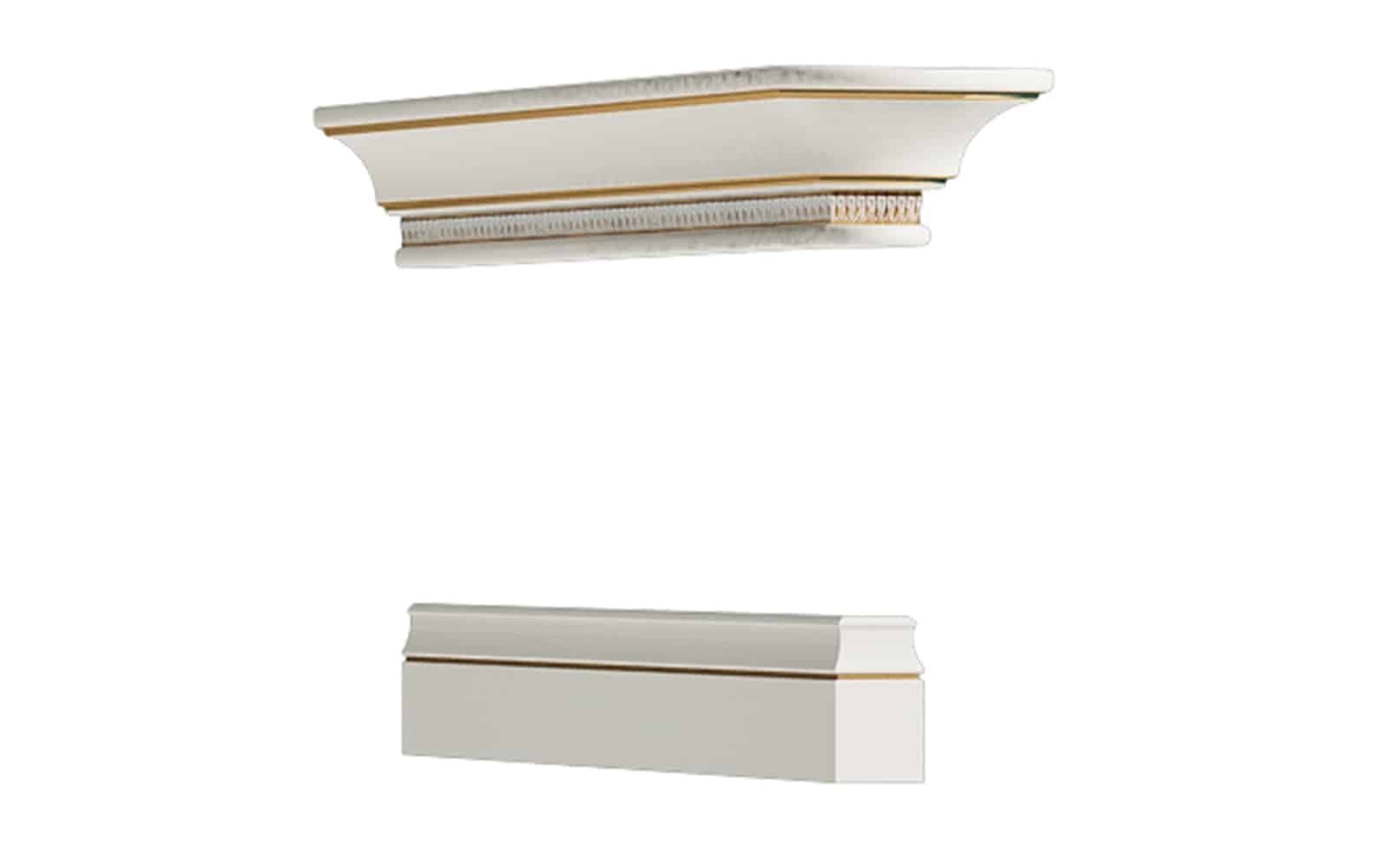Plintă Dulapuri Vanna, Lemn Masiv, 10,6/1,6 x 69,5/62,8 x 8,7/9 cm