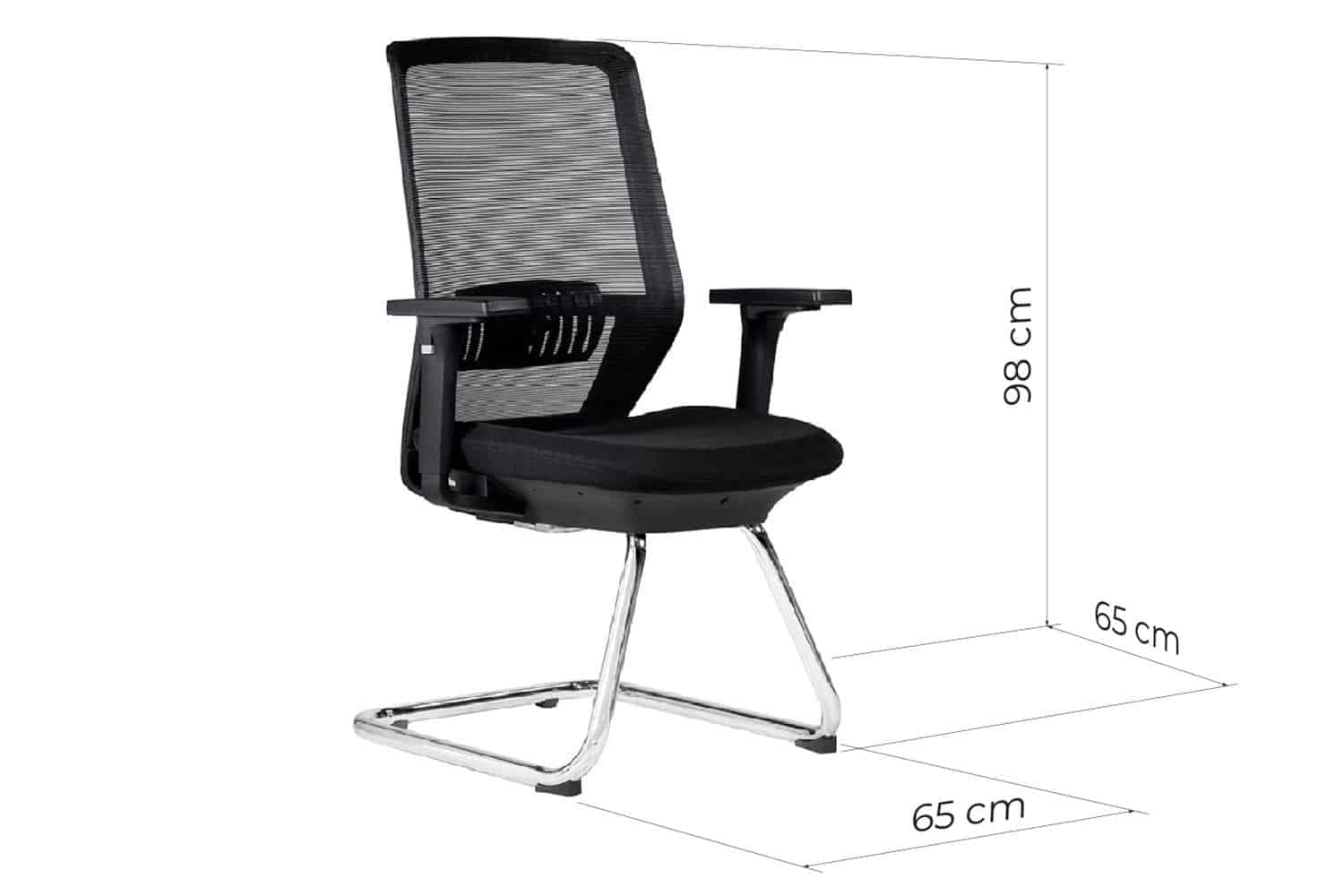 Scaun de birou, ErgoTech, Control al Tensiunii înclinării, Negru/Gri din lemn masiv