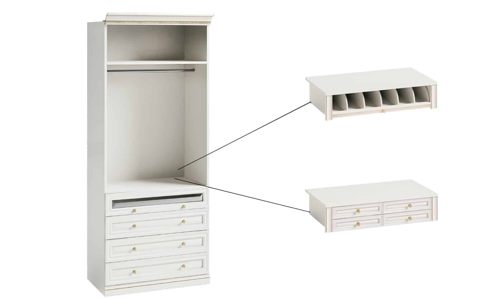 Dulap Vanna, cu Sertare, Lemn Masiv, 100,4 x 62,5 x 245,8 cm