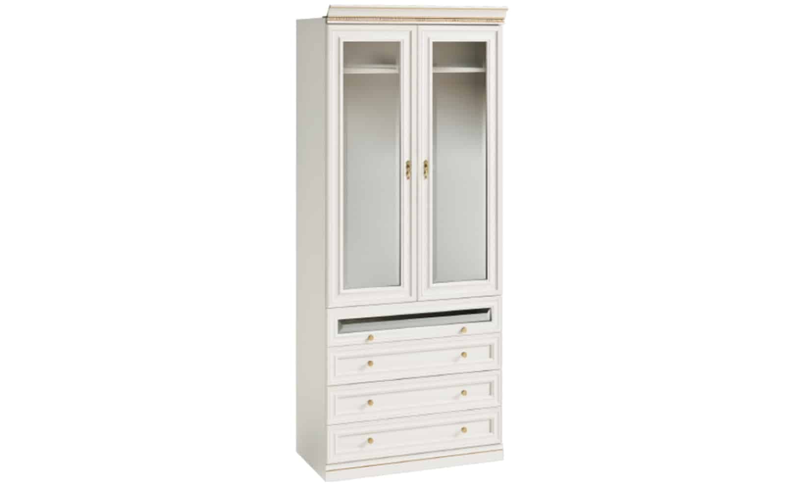 Dulap Vanna IV, 2 Uși, Lemn Masiv, 100,4 x 62,5 x 245,8 cm