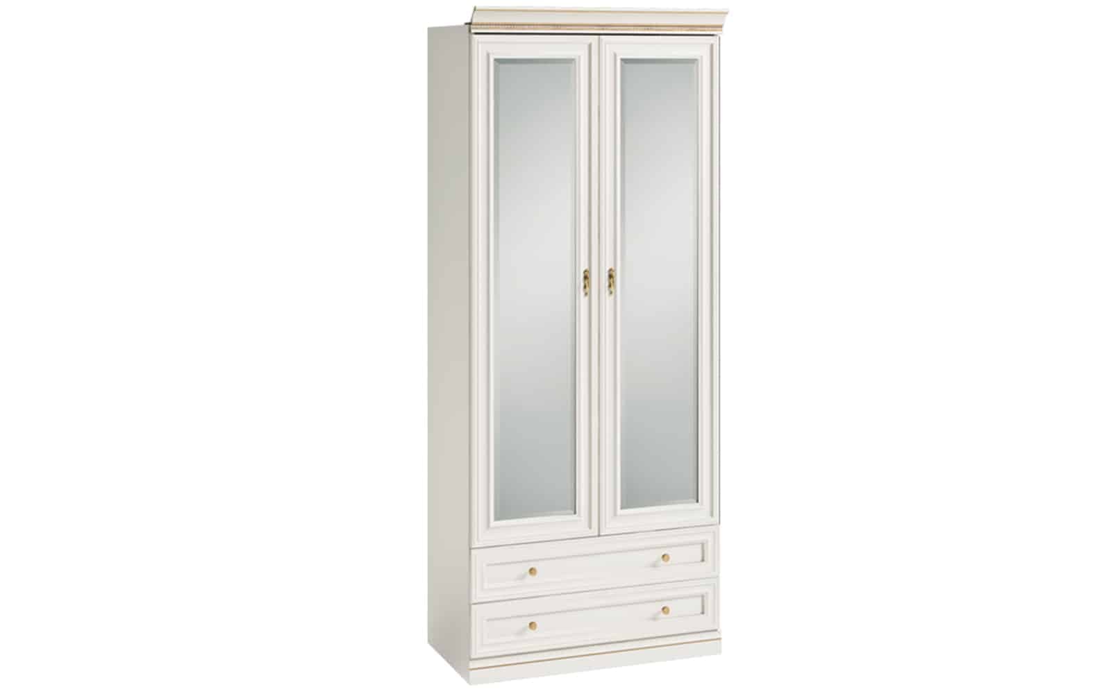 Dulap Vanna VII, 2 Uși, Lemn Masiv, 100,4 x 62,5 x 245,8 cm