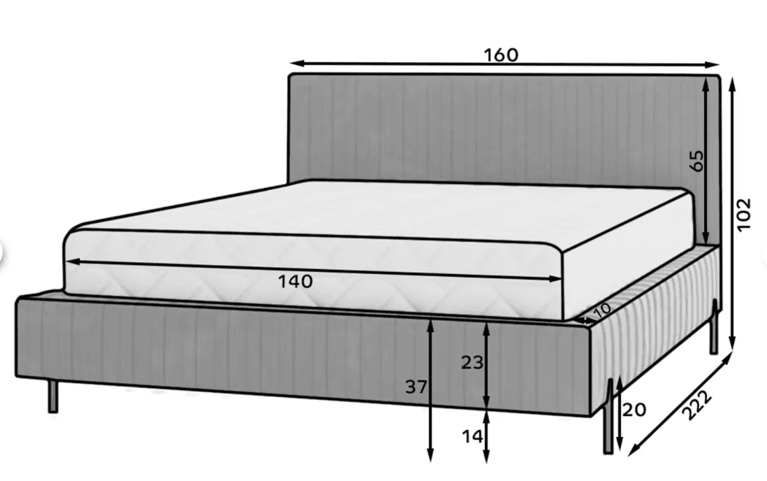 Pat Tapițat Plix, cu Ladă Depozitare, Personalizabil, 140/160/180 x 200 cm din lemn masiv