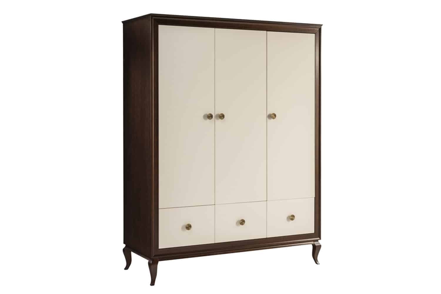 Dulap Nicola, 3 Usi, Lemn Masiv, 156 x 61,5 x 203,5 cm