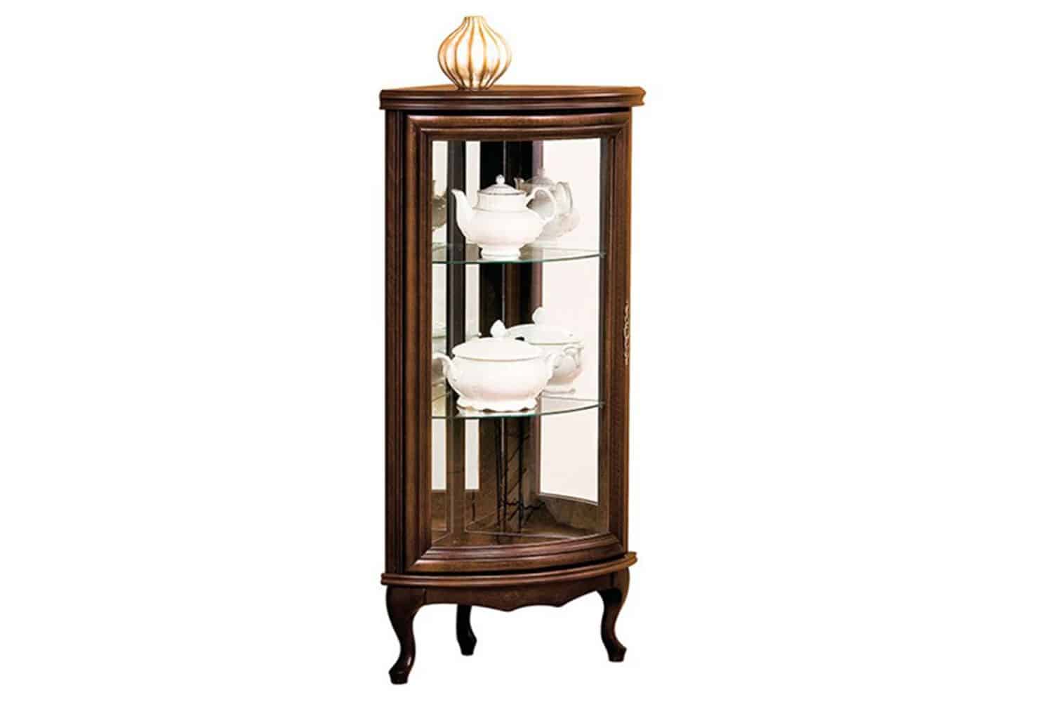 Vitrină Weston VIII, Curbată, 3 Rafturi, 49,2 x 51 x 128,7 cm