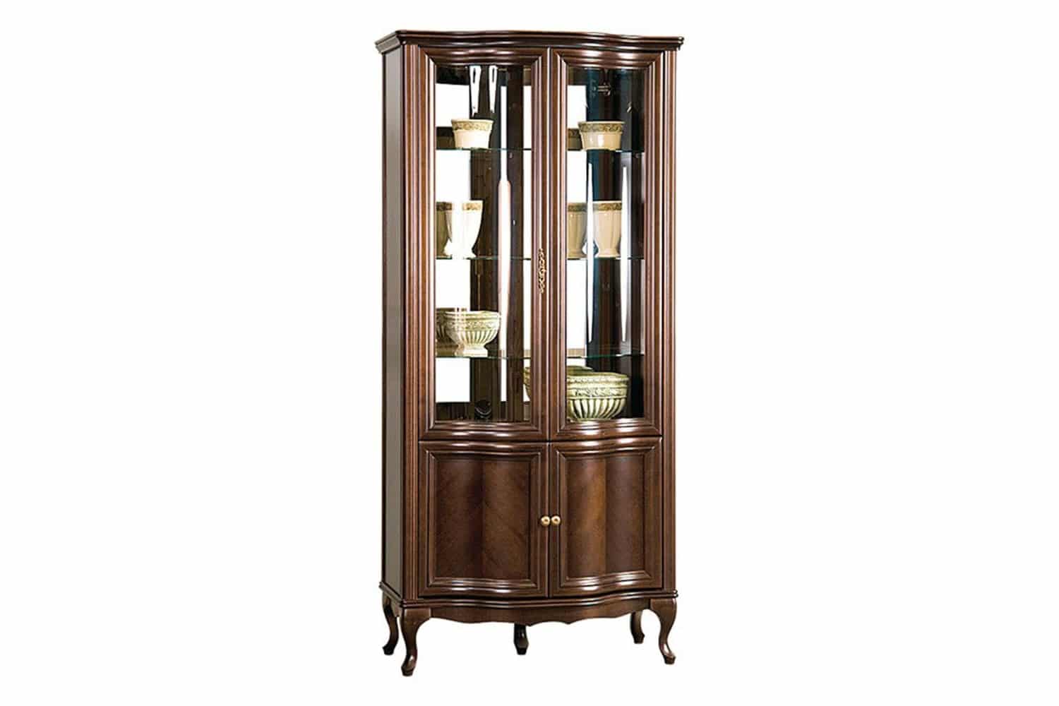 Vitrină Weston II, Curbată, 2 Uși, 96,5 x 52,5 x 206 cm