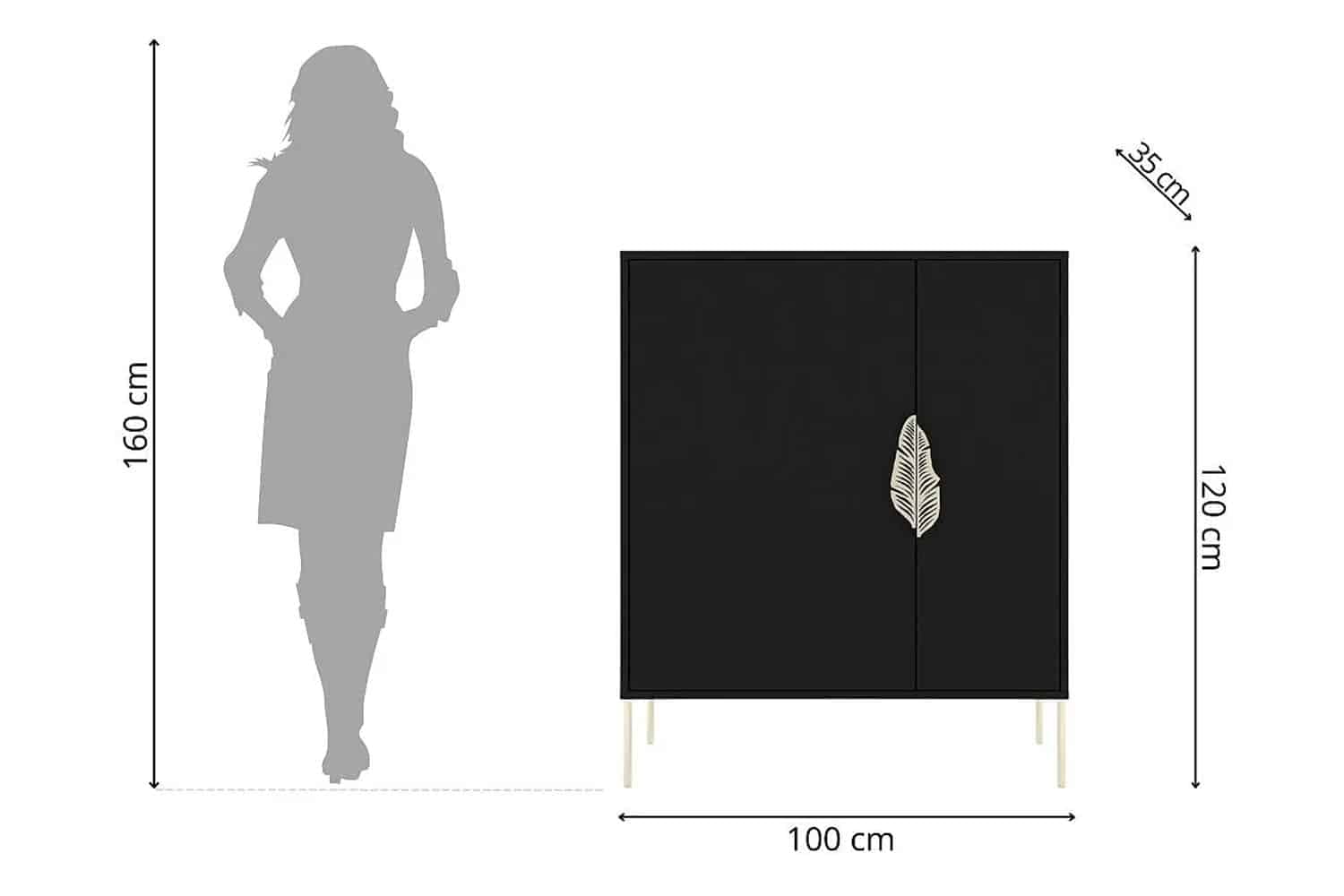 Pantofar Merlin, Personalizabil, Accesorii placate cu Aur, 100 x 35 x 120 cm