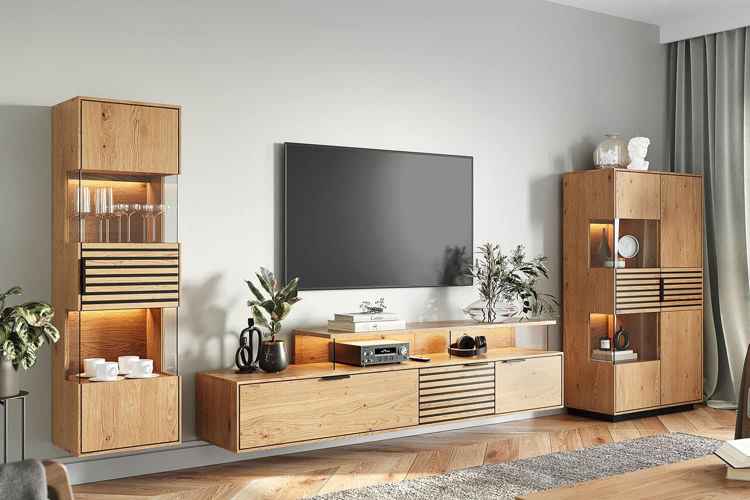 Set Living Tress II, Stejar Masiv, Natur